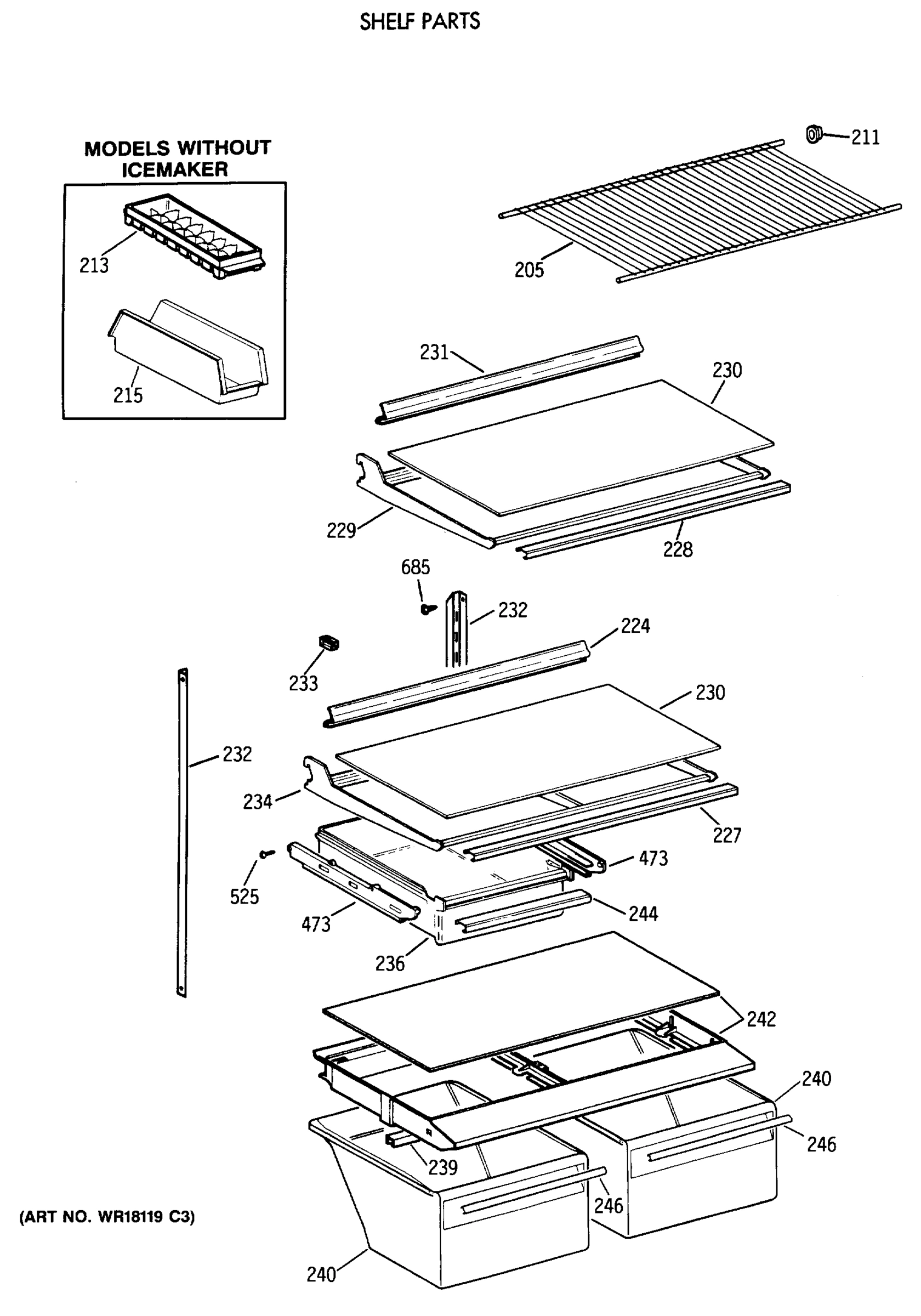 SHELF PARTS