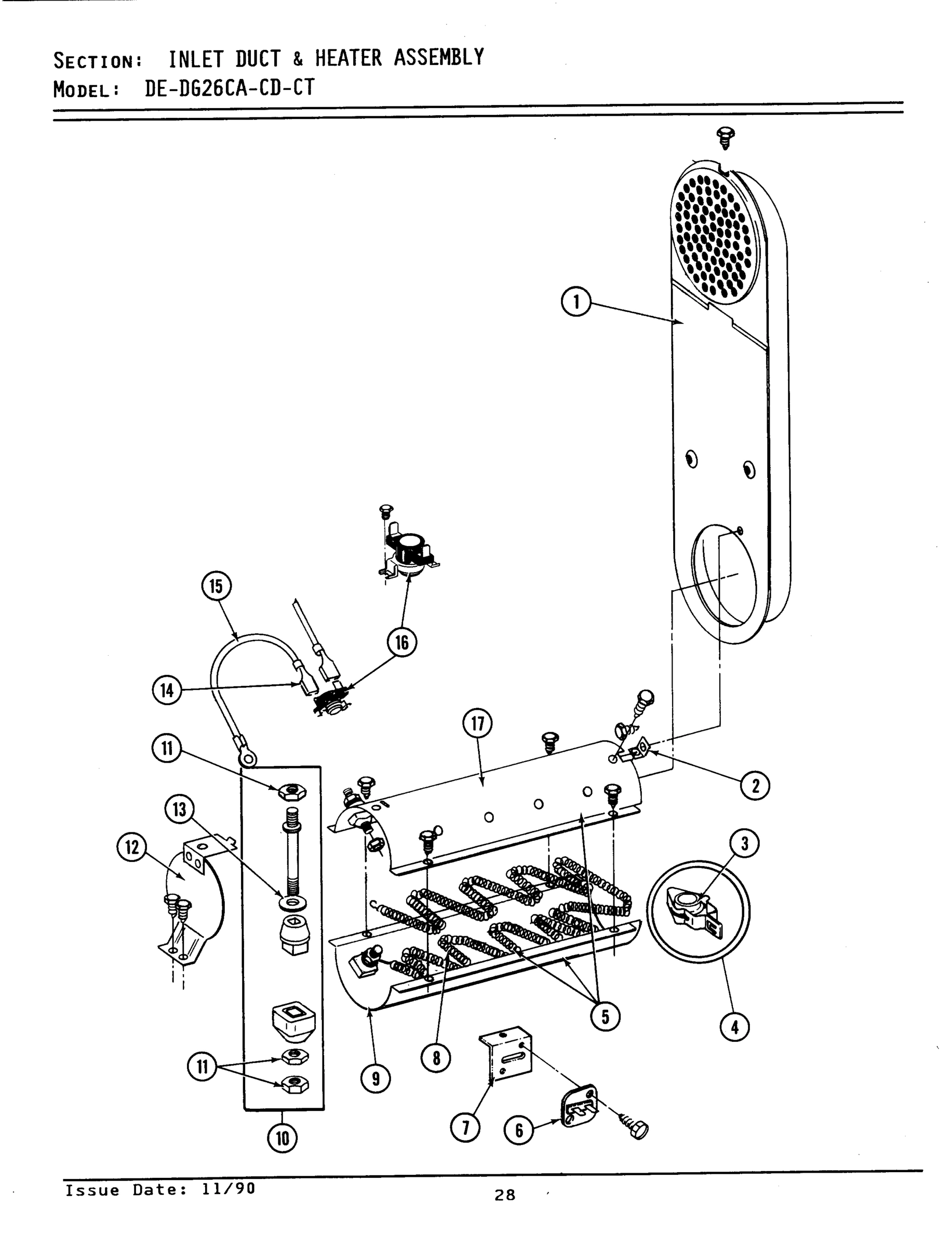 07 - INLET DUCT & HEATER ASSEMBLY