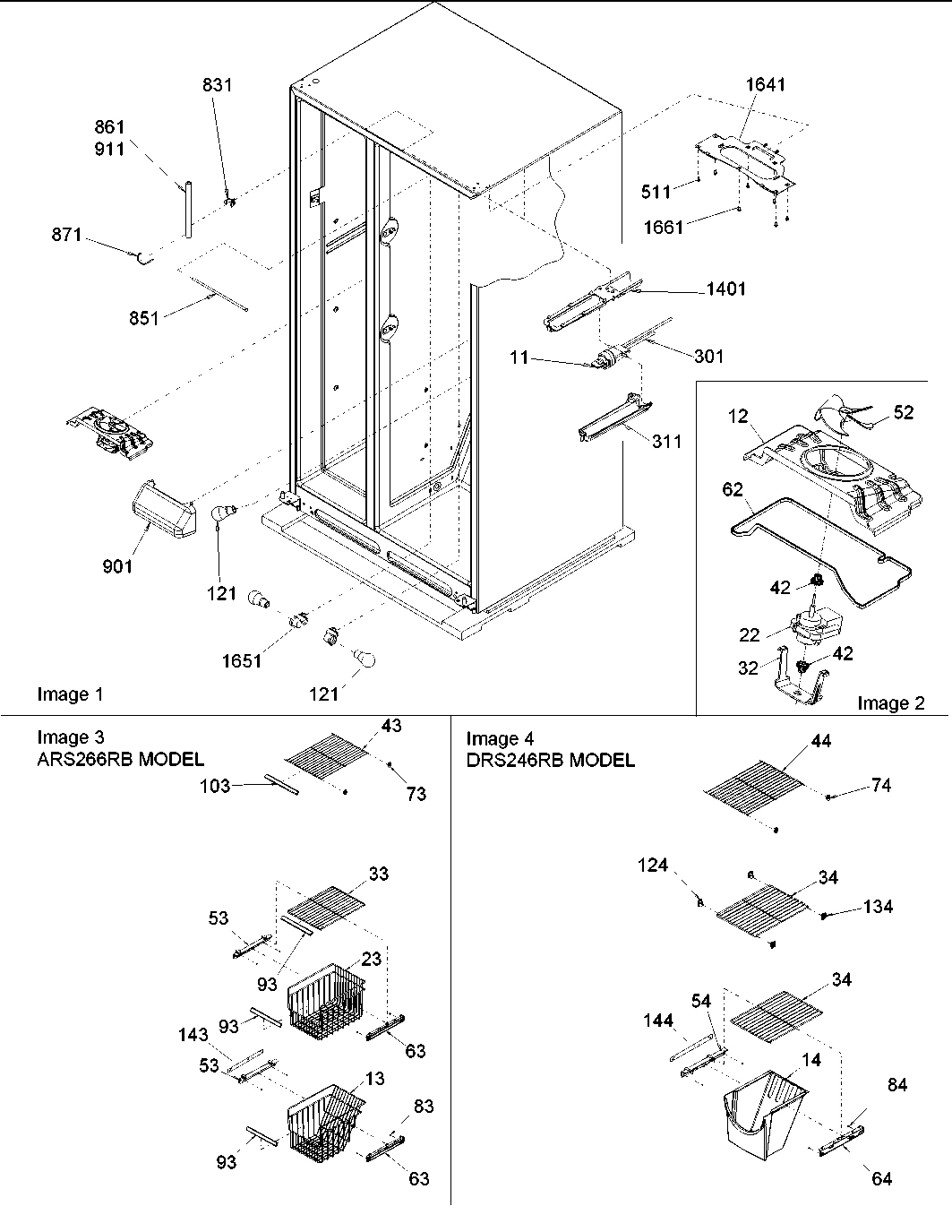 09 - Fz Shelving, Filter Assy, Evap Fan Motor