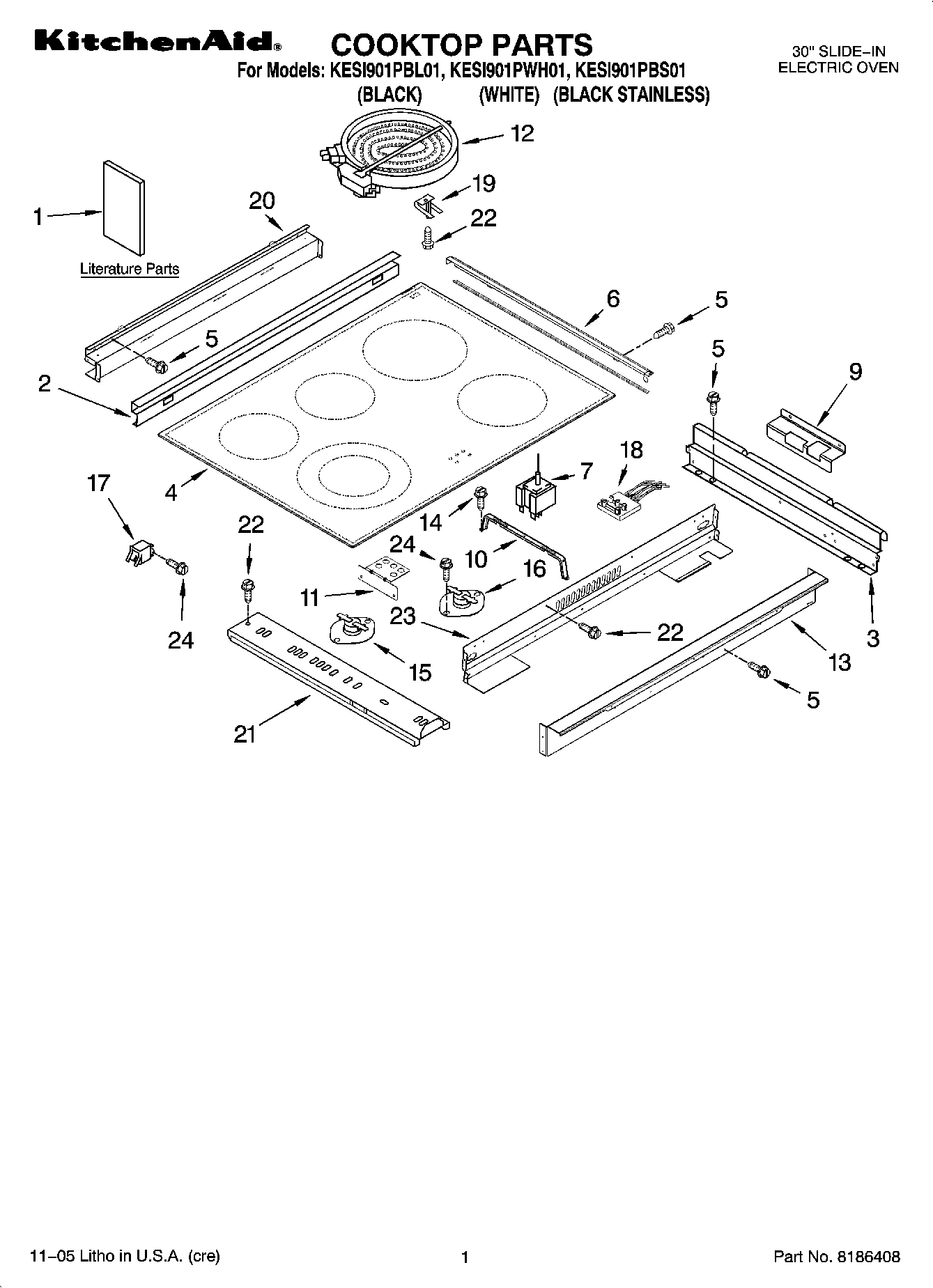 01 - COOKTOP PARTS