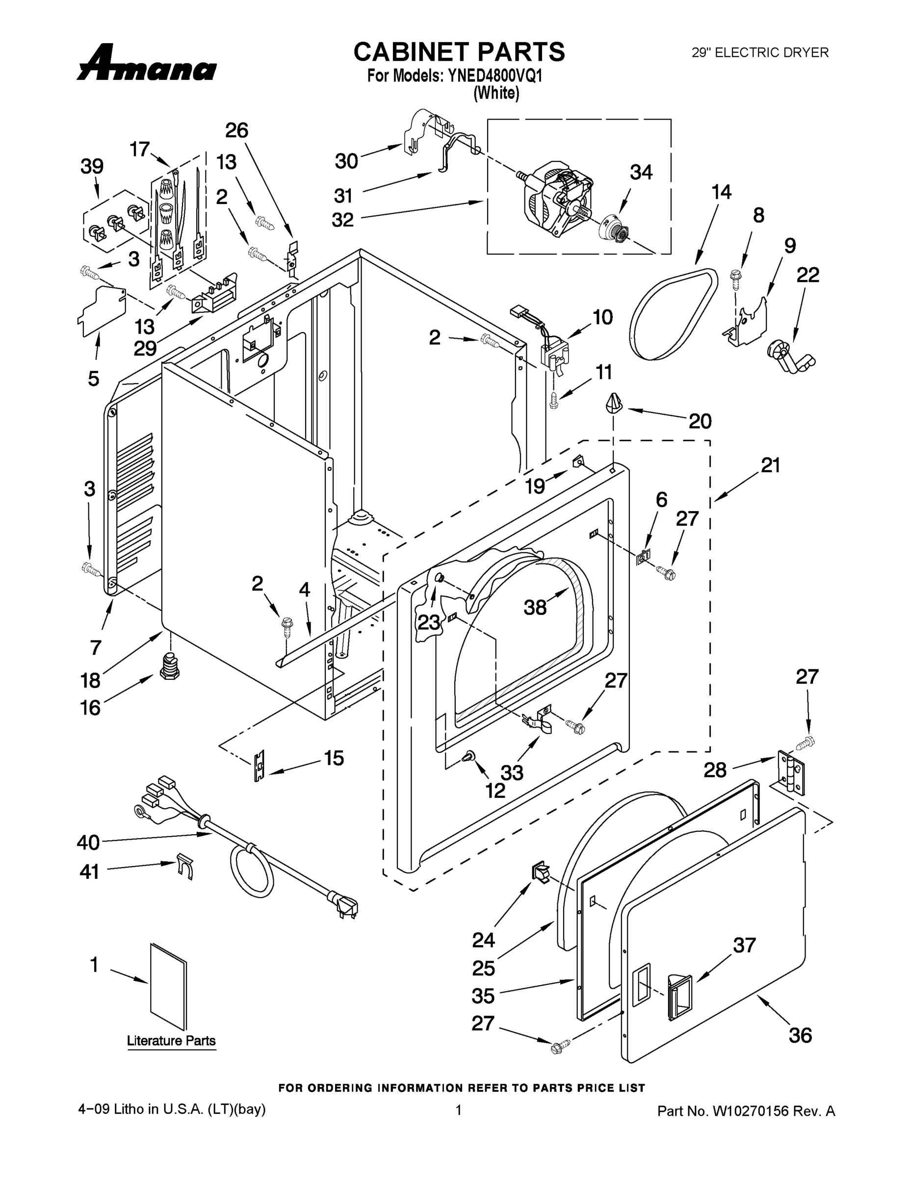 01 - CABINET PARTS