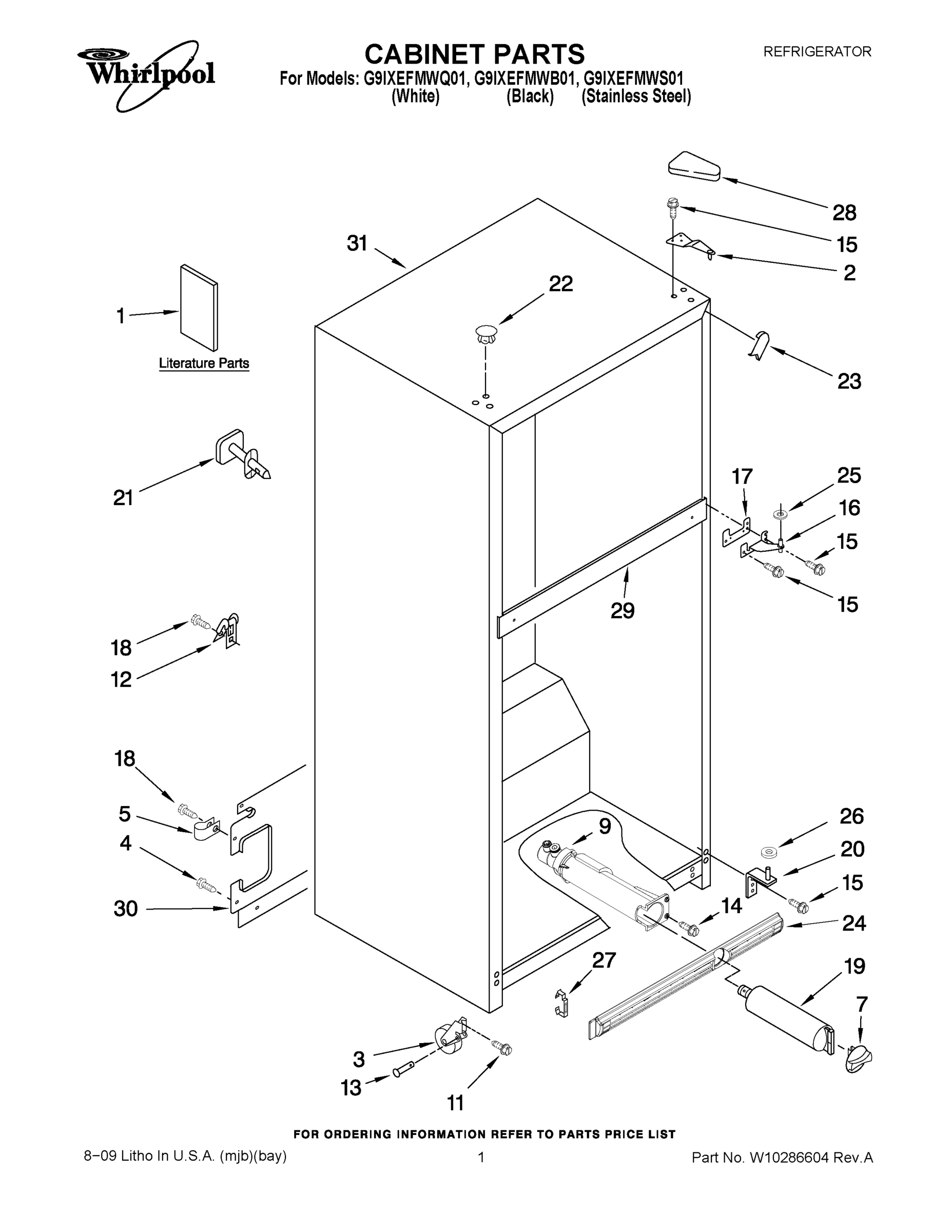 01 - CABINET PARTS