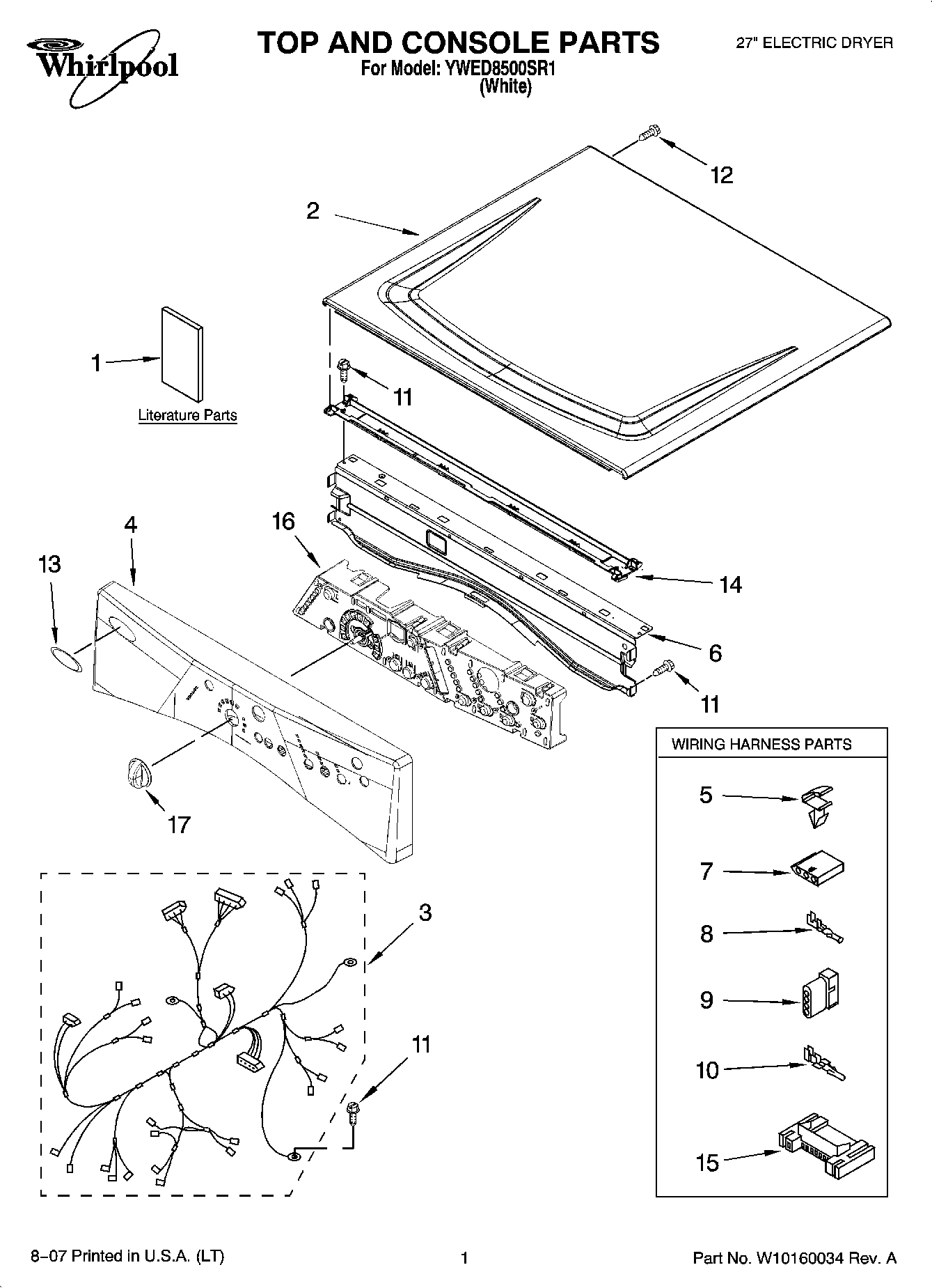 01 - TOP AND CONSOLE PARTS
