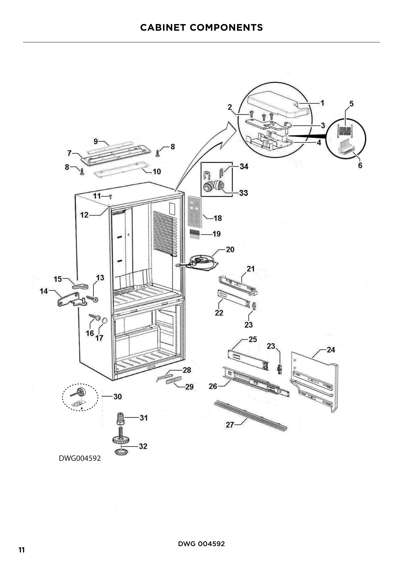 CABINET COMPONENTS