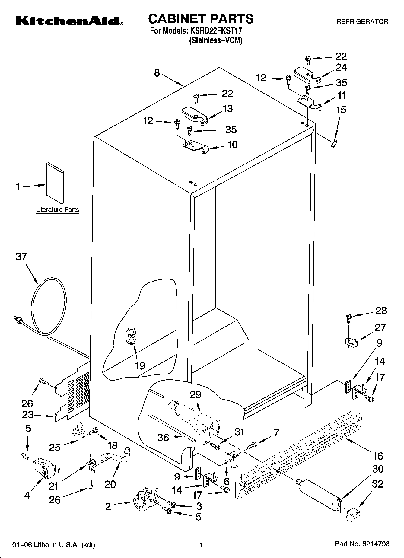 01 - CABINET PARTS