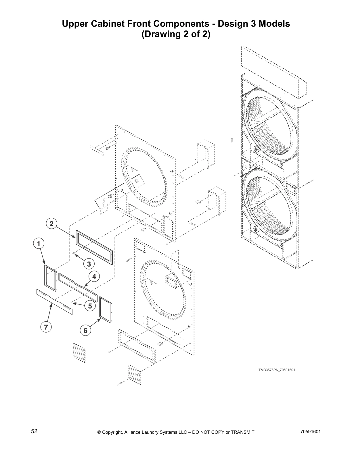 Upper Cabinet Front Components - Design 3 Models
(Drawing 2 of 2)