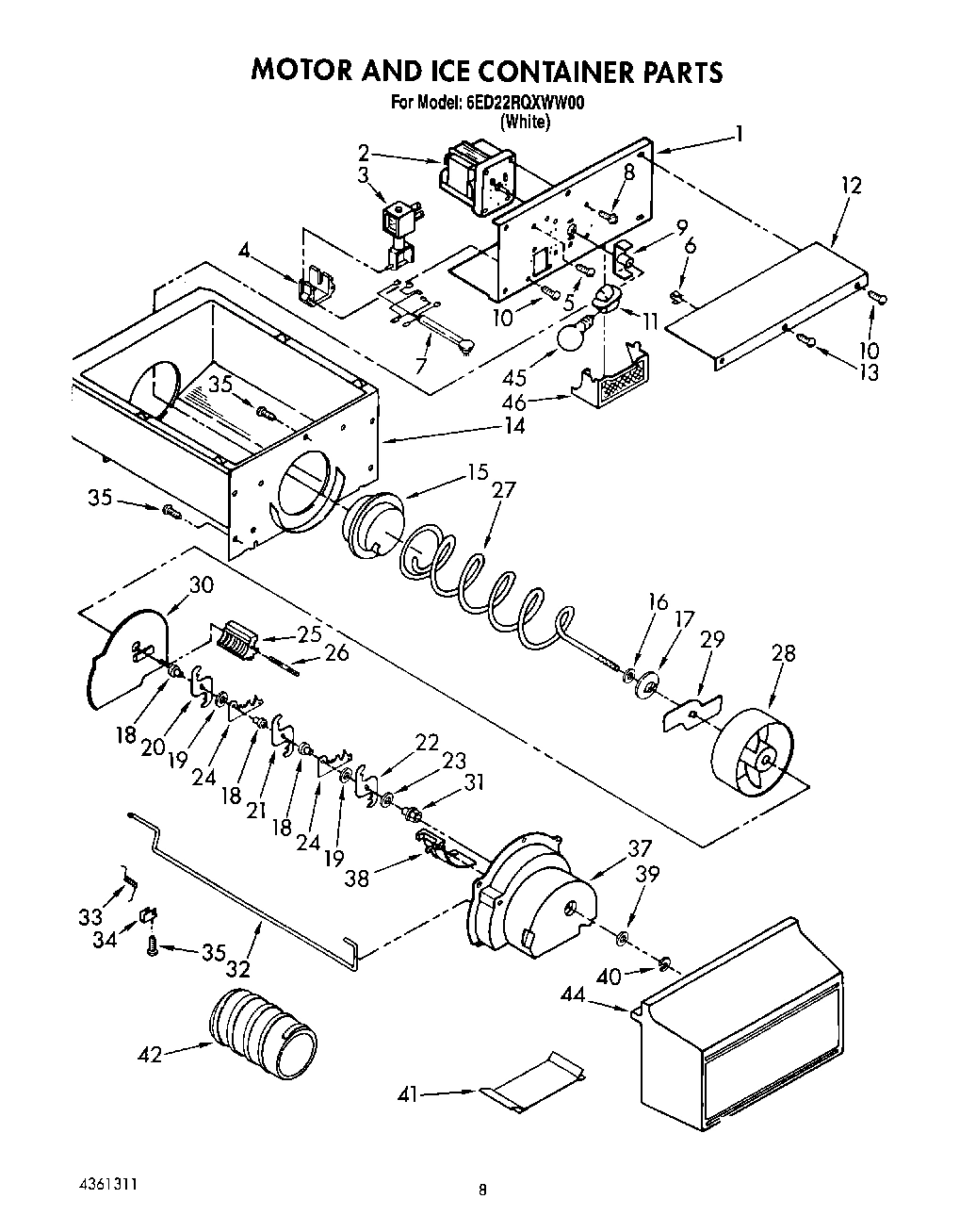06 - MOTOR AND ICE CONTAINER