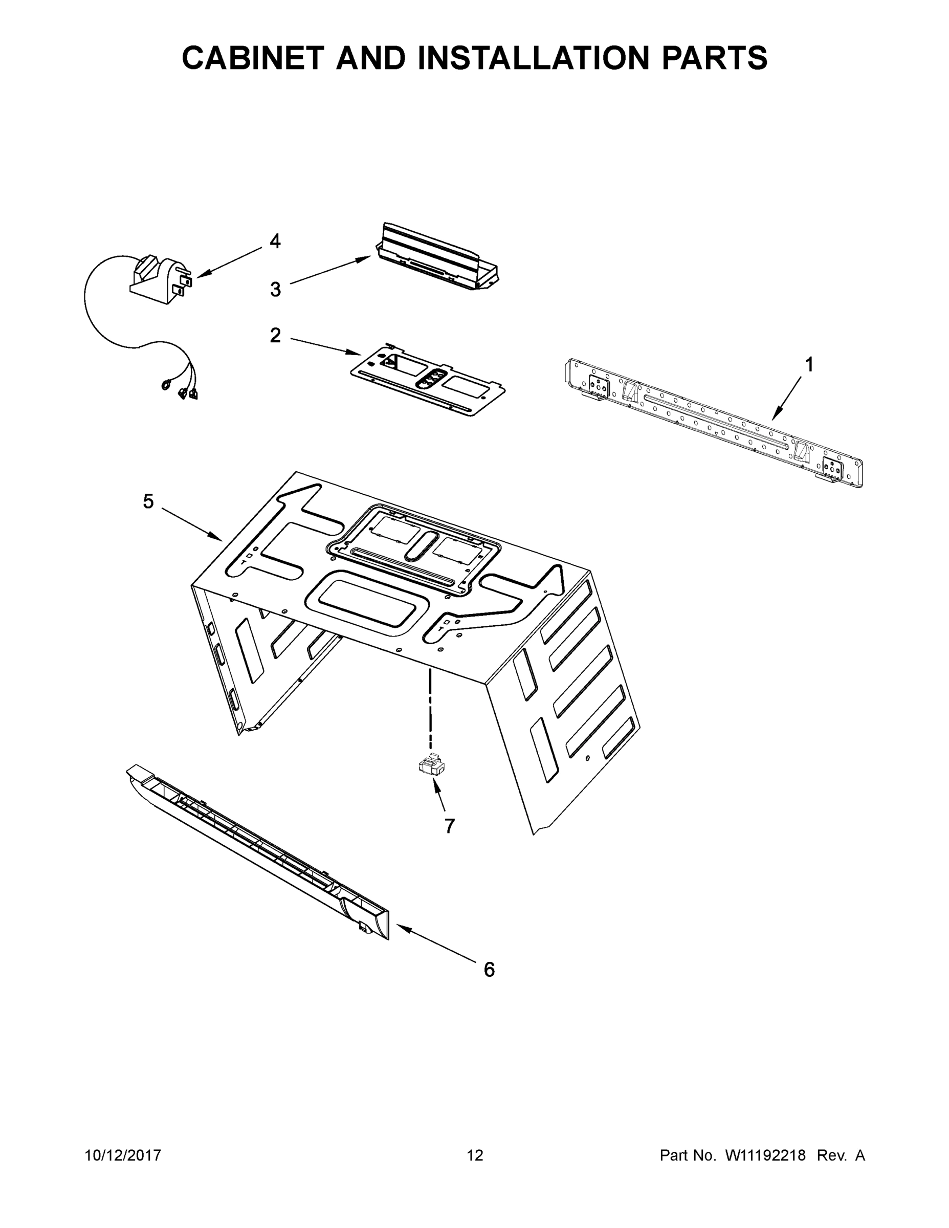07 - CABINET AND INSTALLATION PARTS