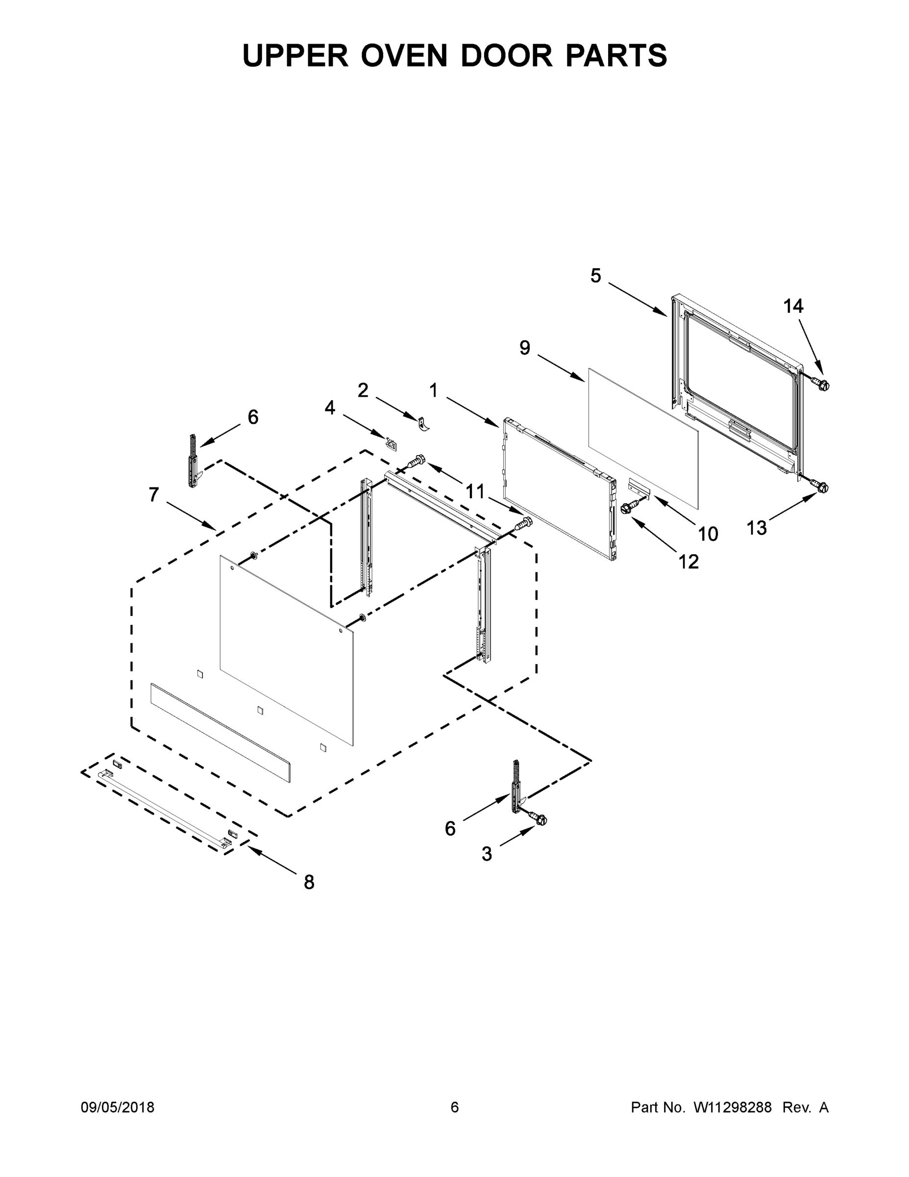 04 - UPPER OVEN DOOR PARTS