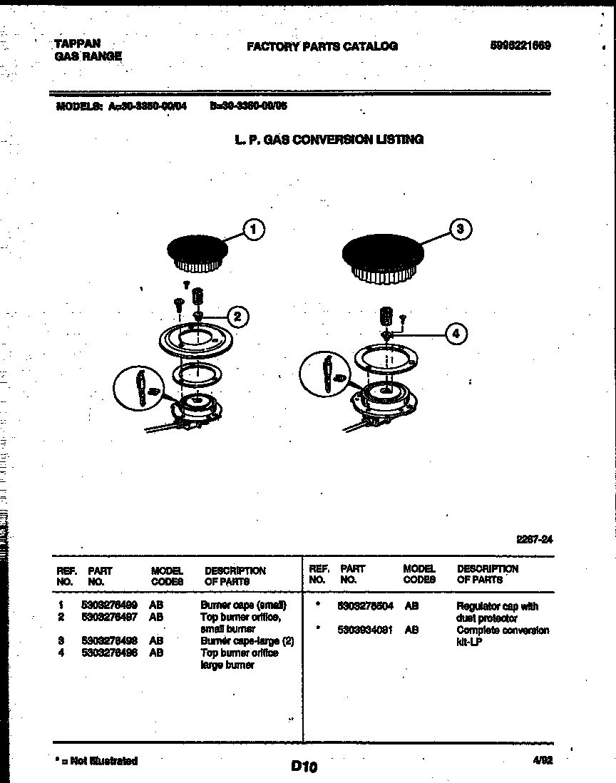 08 - BURNER PARTS