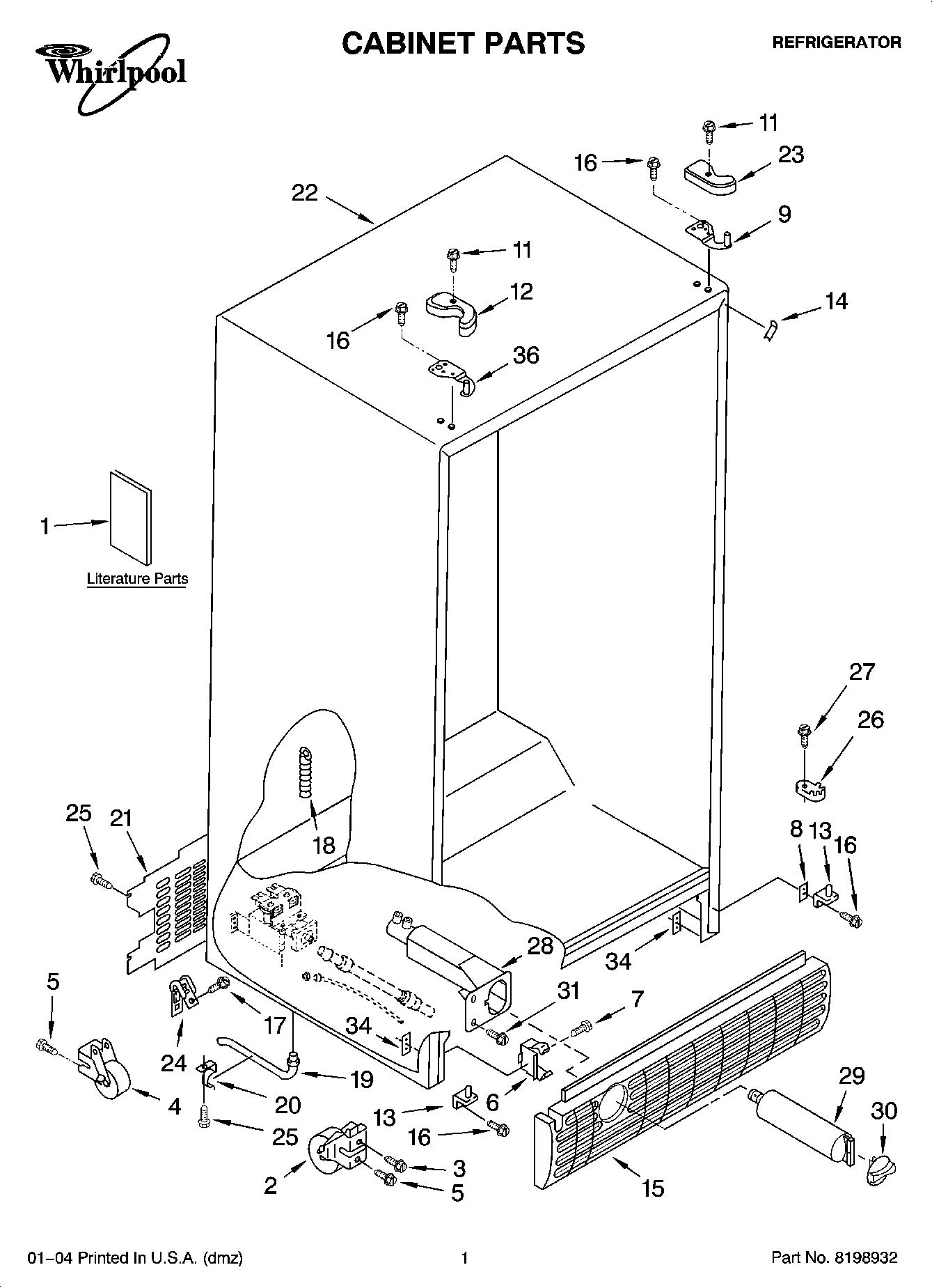 01 - CABINET PARTS
