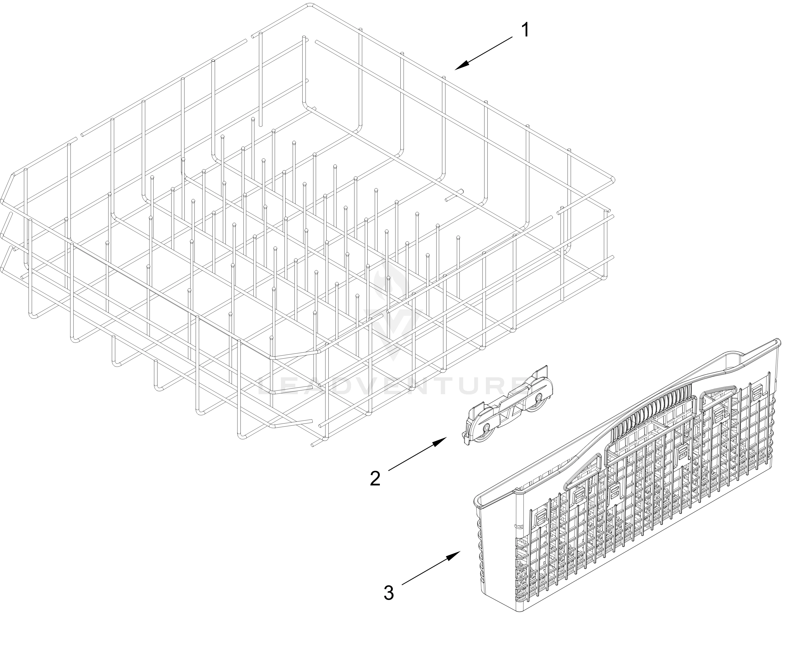 LOWER RACK PARTS