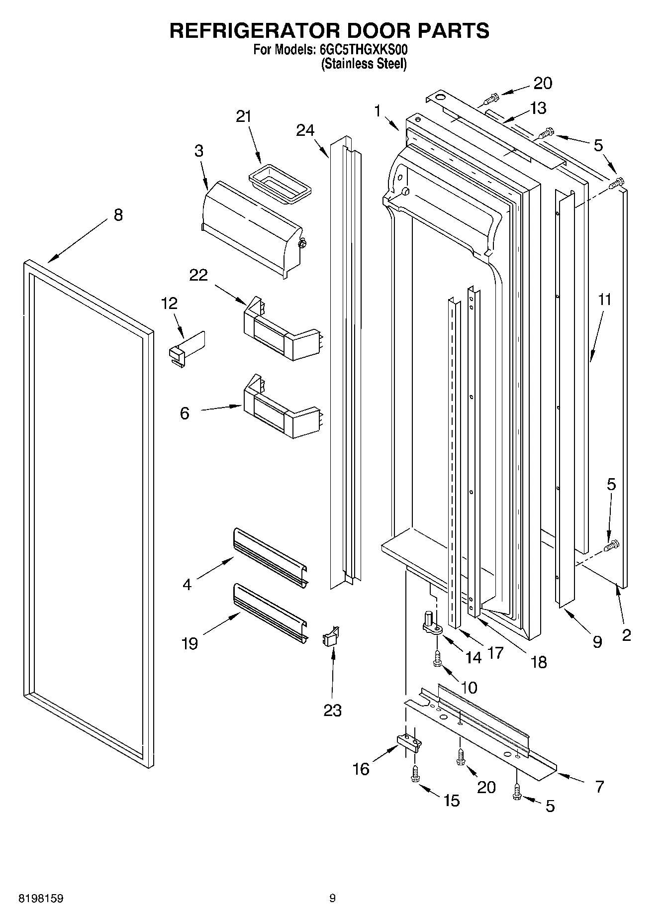 06 - REFRIGERATOR DOOR PARTS