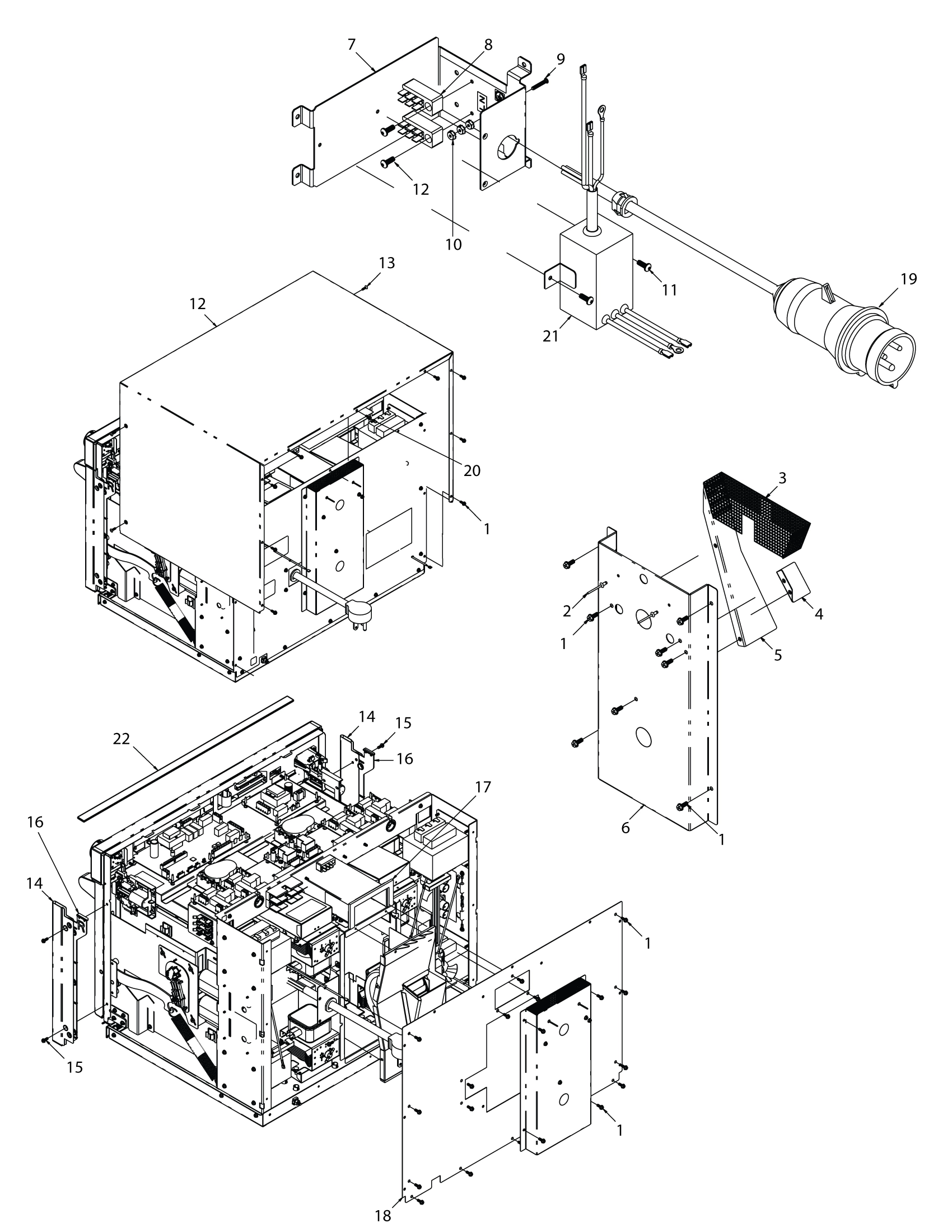 WRAPPER / ACCESS PANEL / POWER CORD