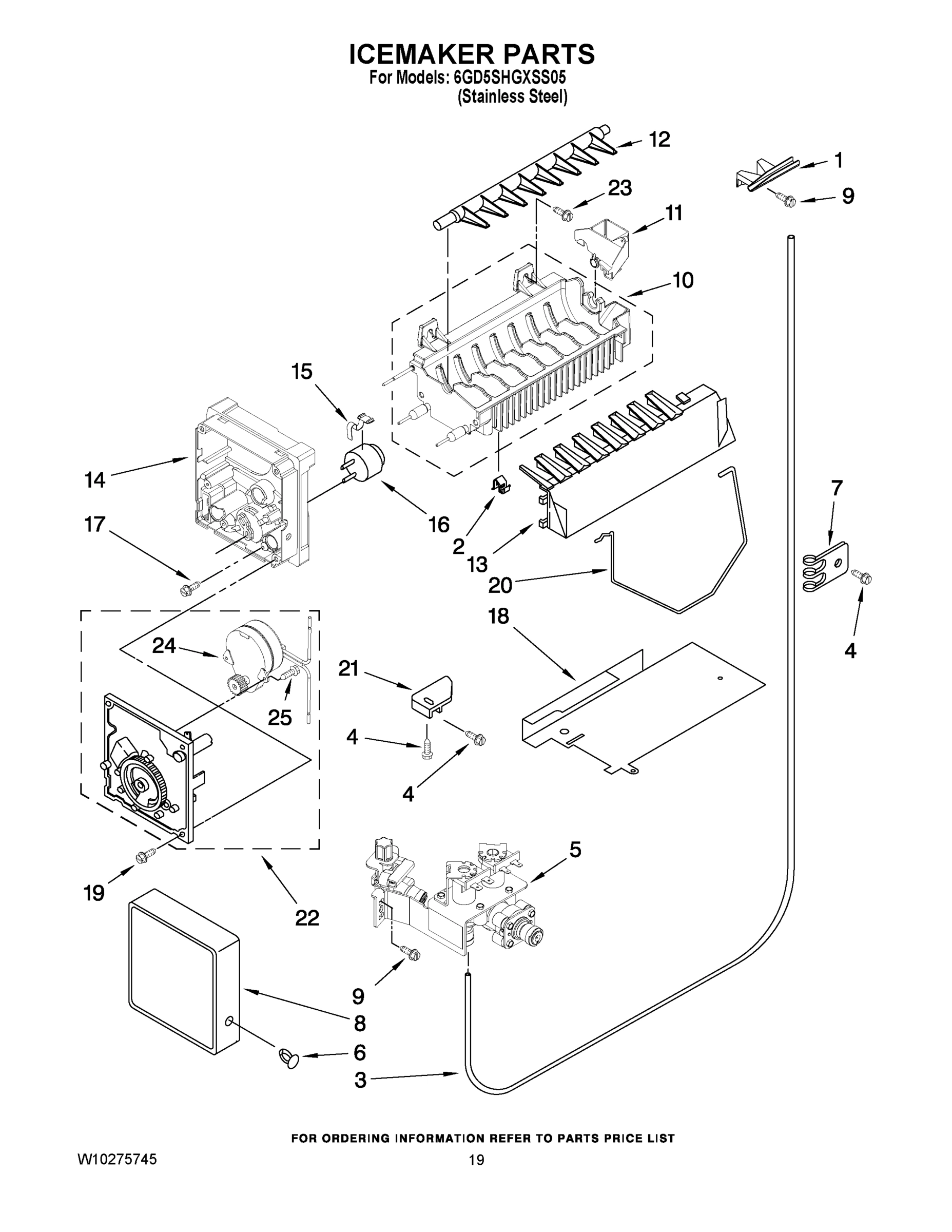 12 - ICEMAKER PARTS