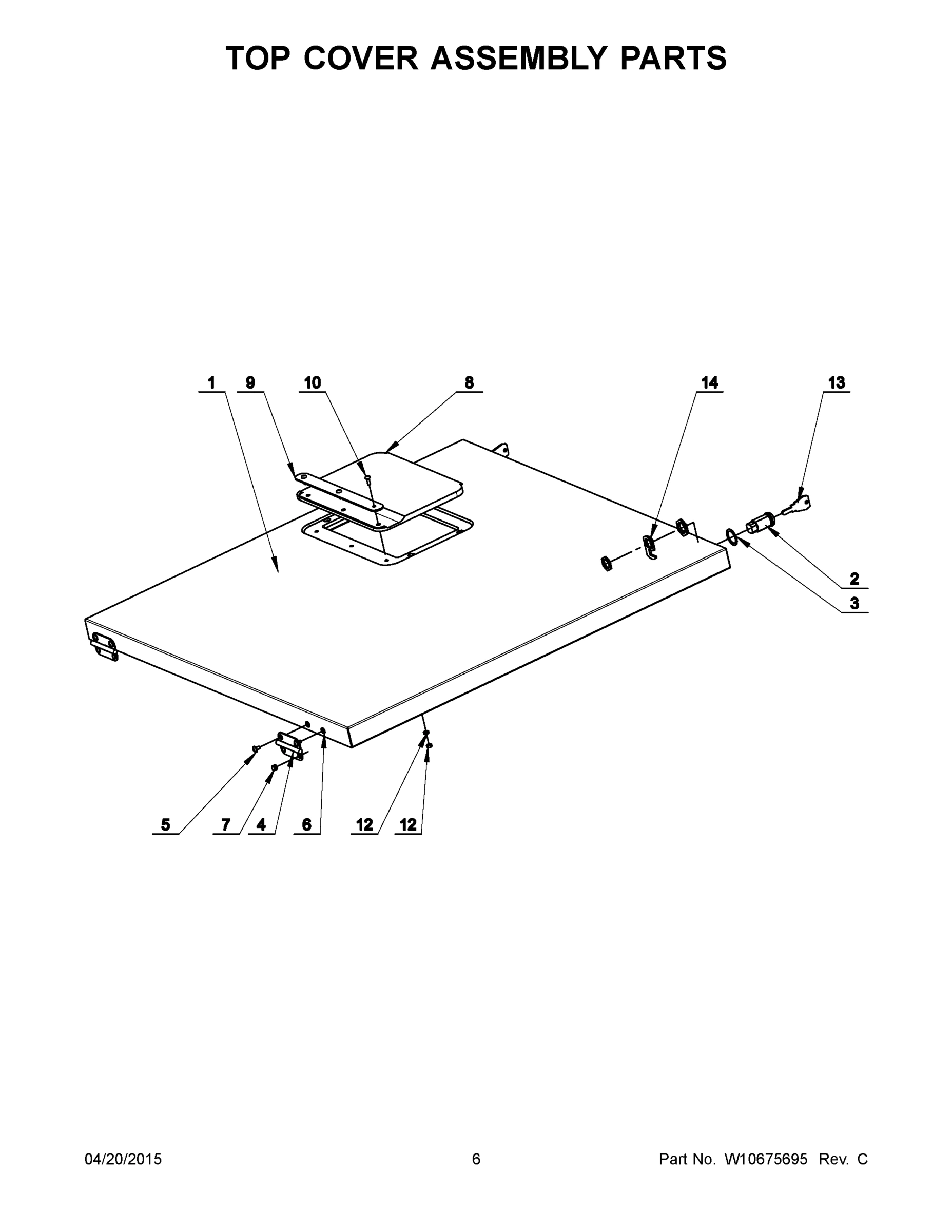 04 - TOP COVER ASSEMBLY PARTS