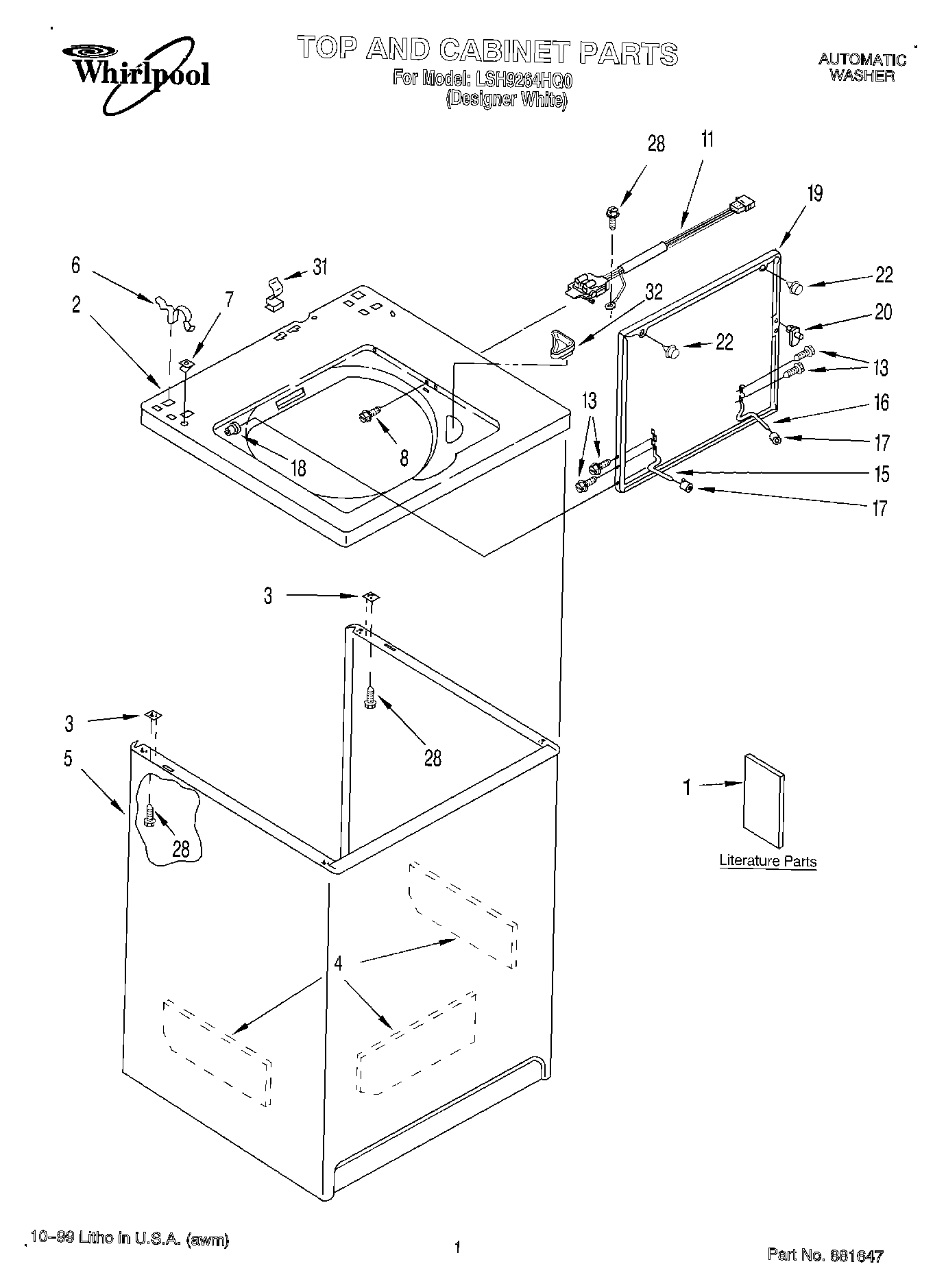 01 - TOP AND CABINET, LITERATURE