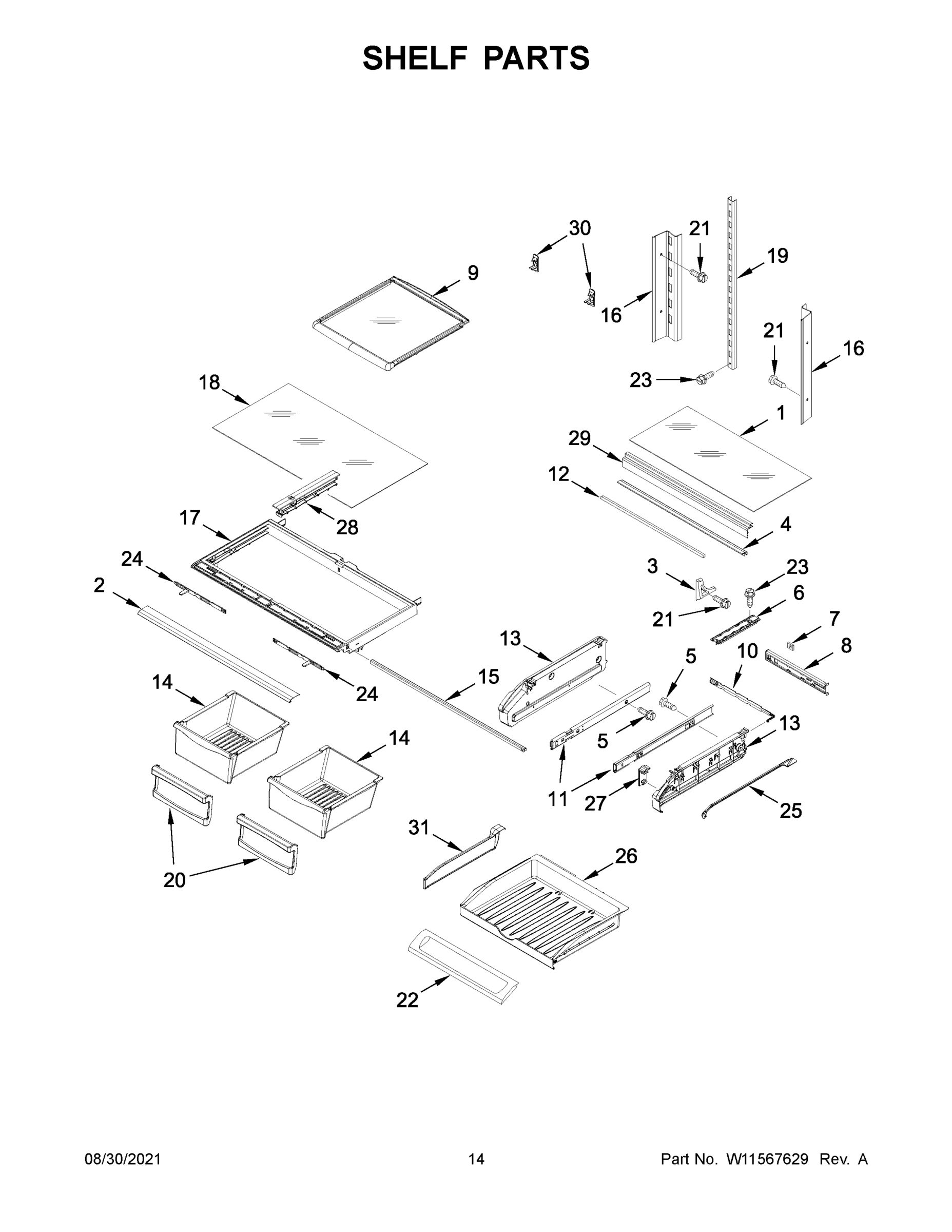 08 - SHELF PARTS