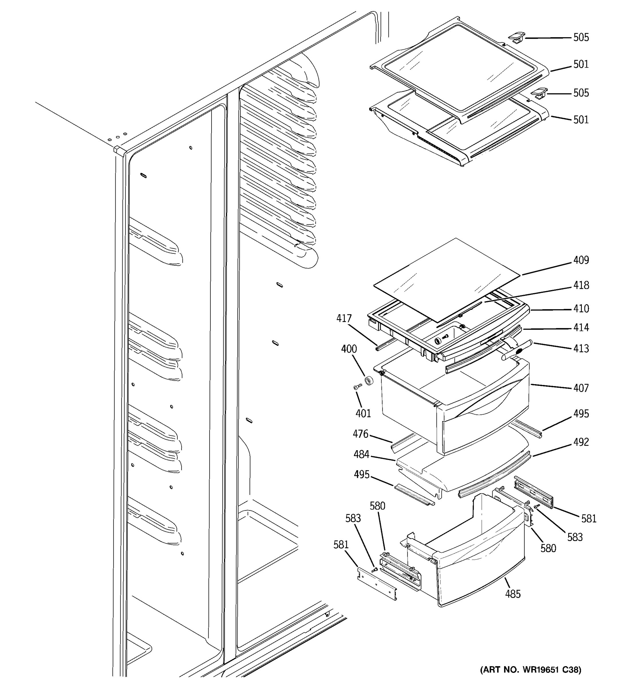 FRESH FOOD SHELVES