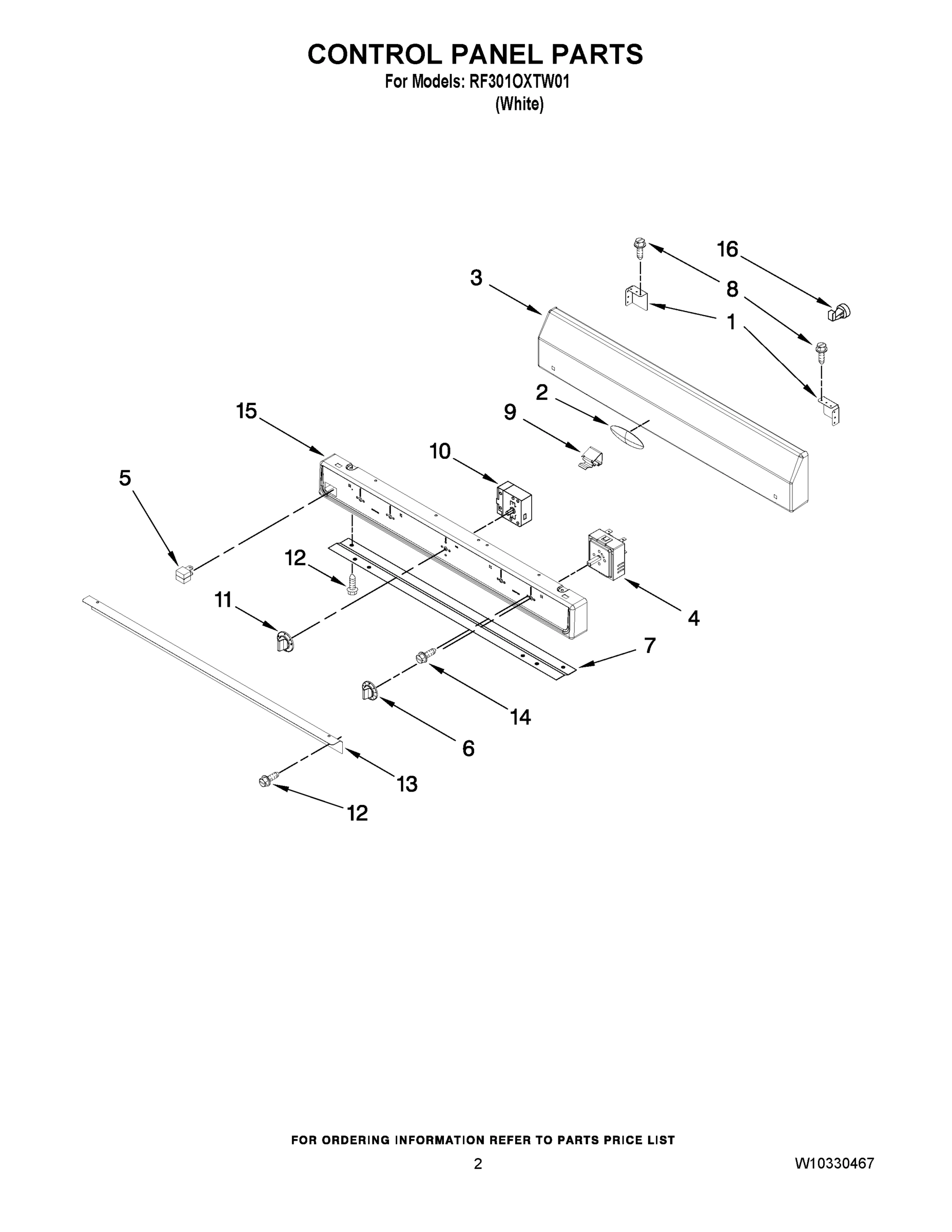 02 - CONTROL PANEL PARTS
