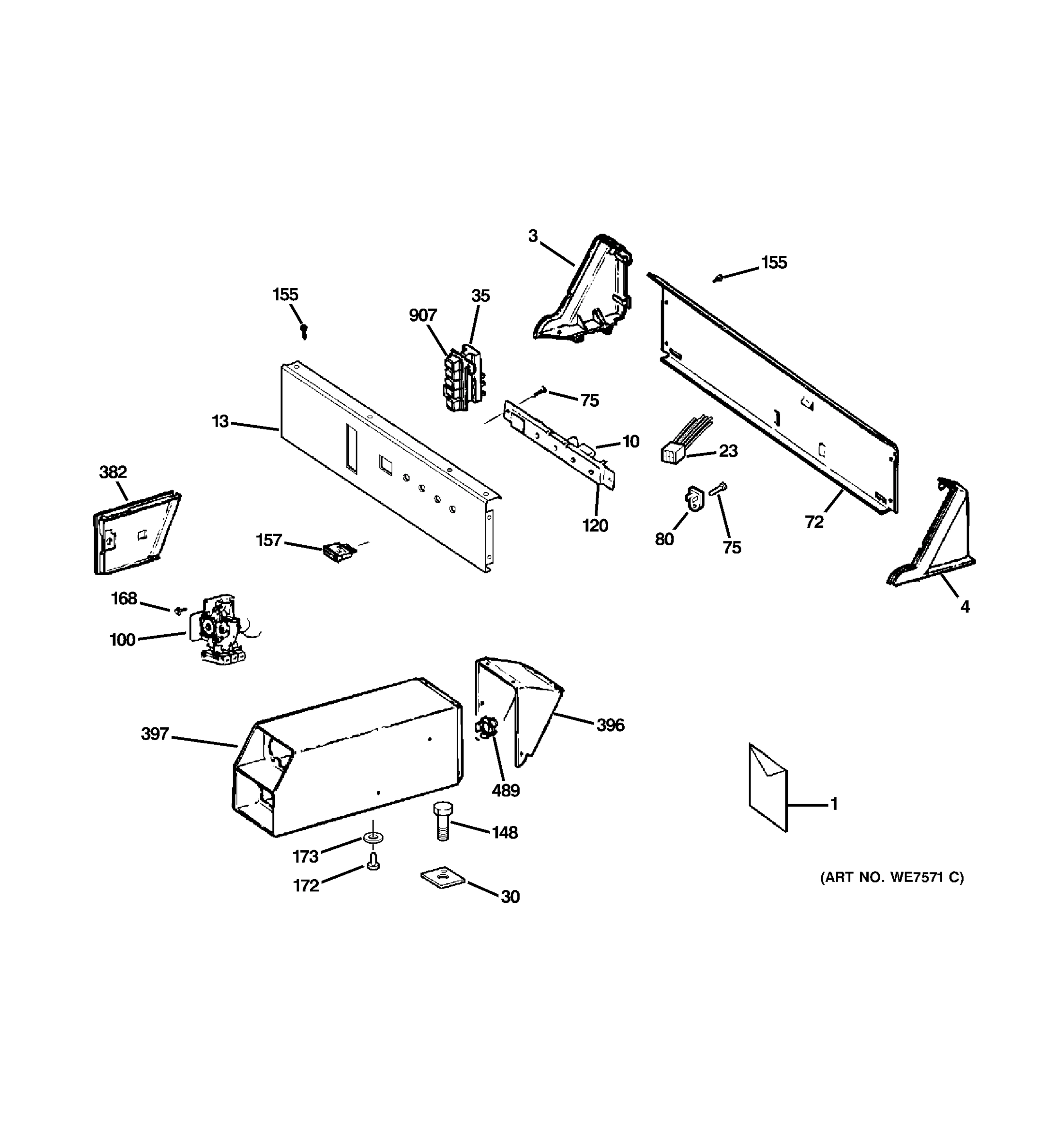 CONTROL PANEL & COIN BOX ASSEMBLY