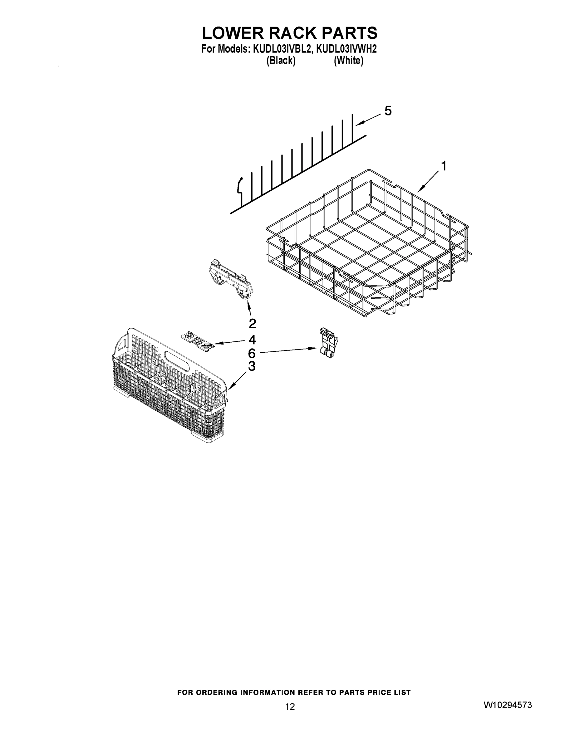 10 - LOWER RACK PARTS