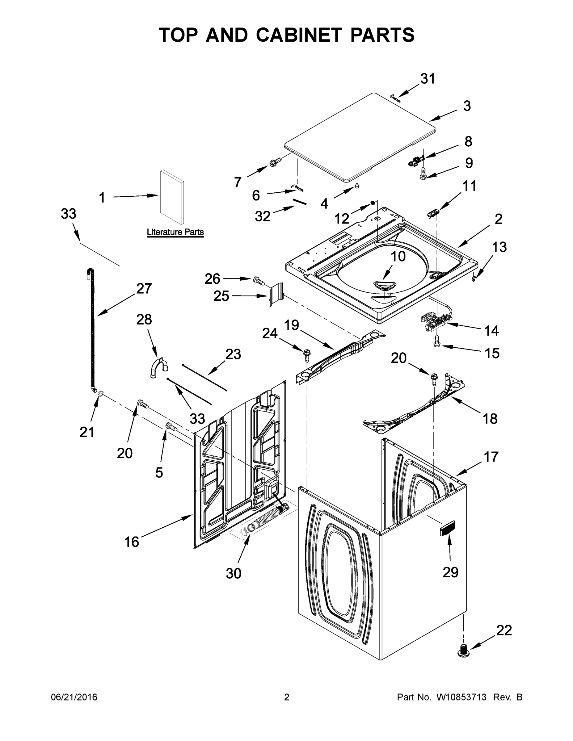 02 - TOP AND CABINET PARTS