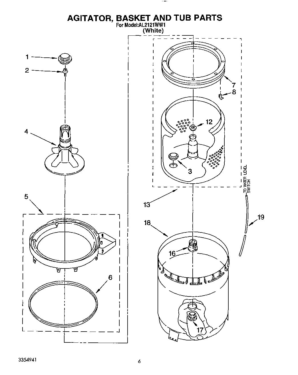 05 - AGITATOR, BASKET AND TUB