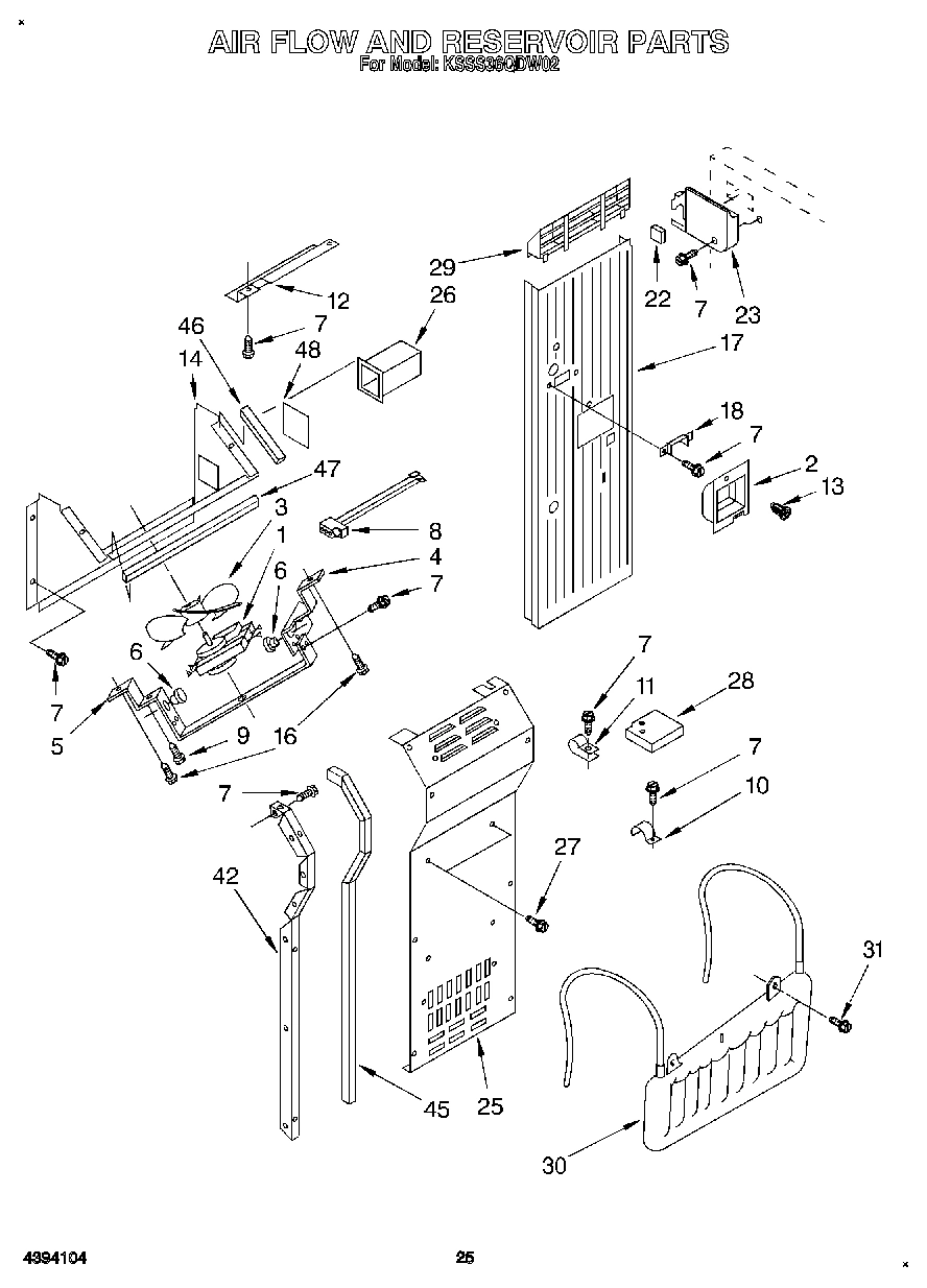 16 - AIR FLOW AND RESERVOIR