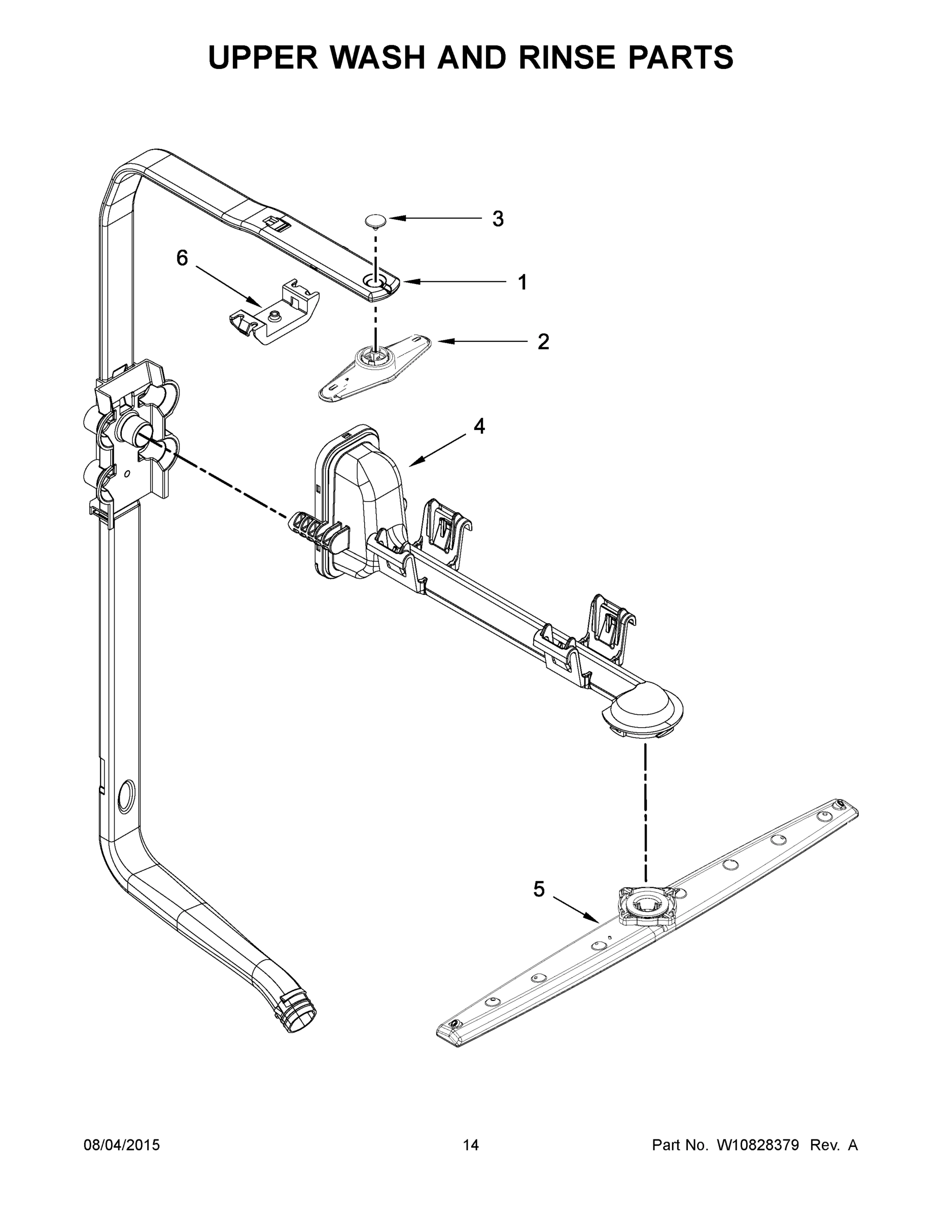 08 - UPPER WASH AND RINSE PARTS