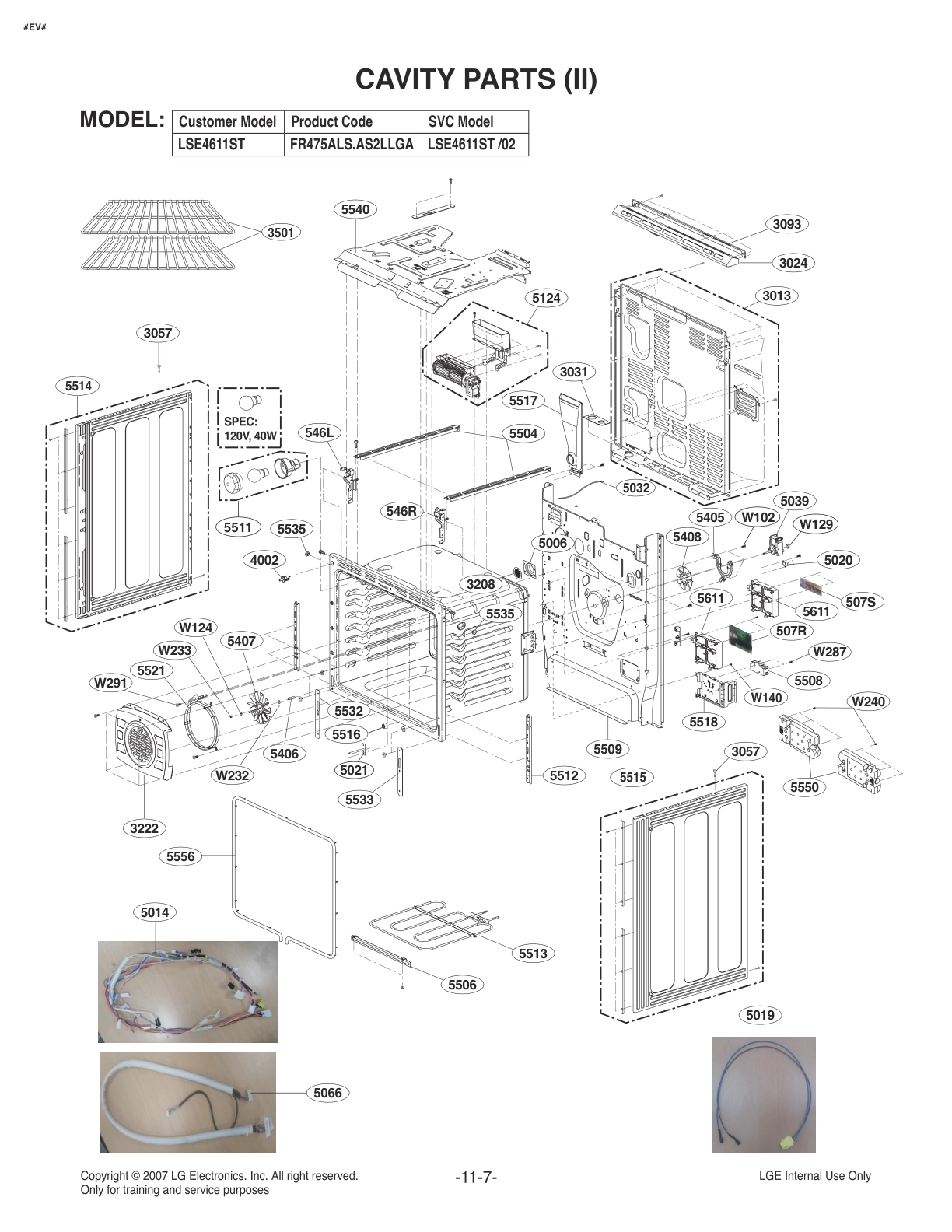 CAVITY PARTS