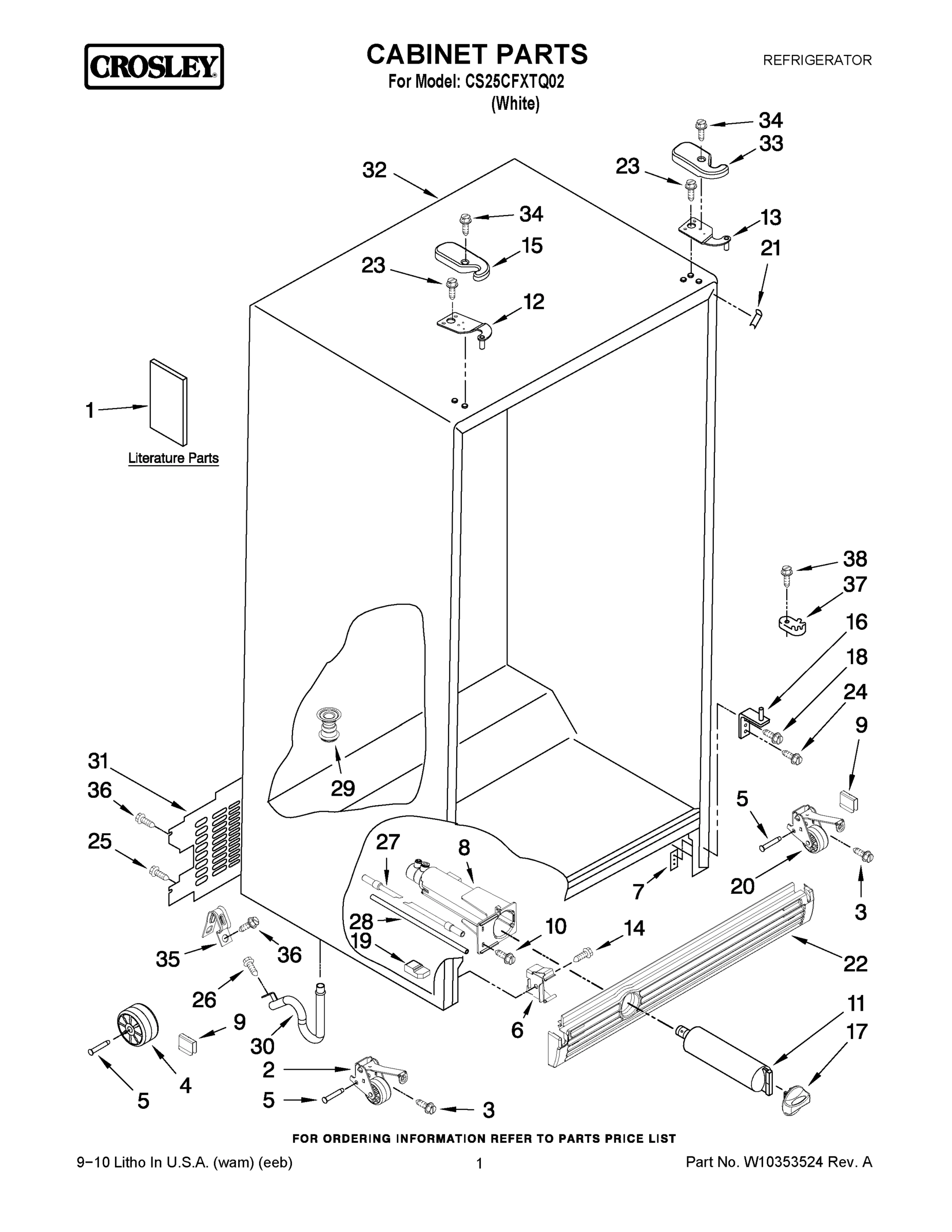 01 - CABINET PARTS