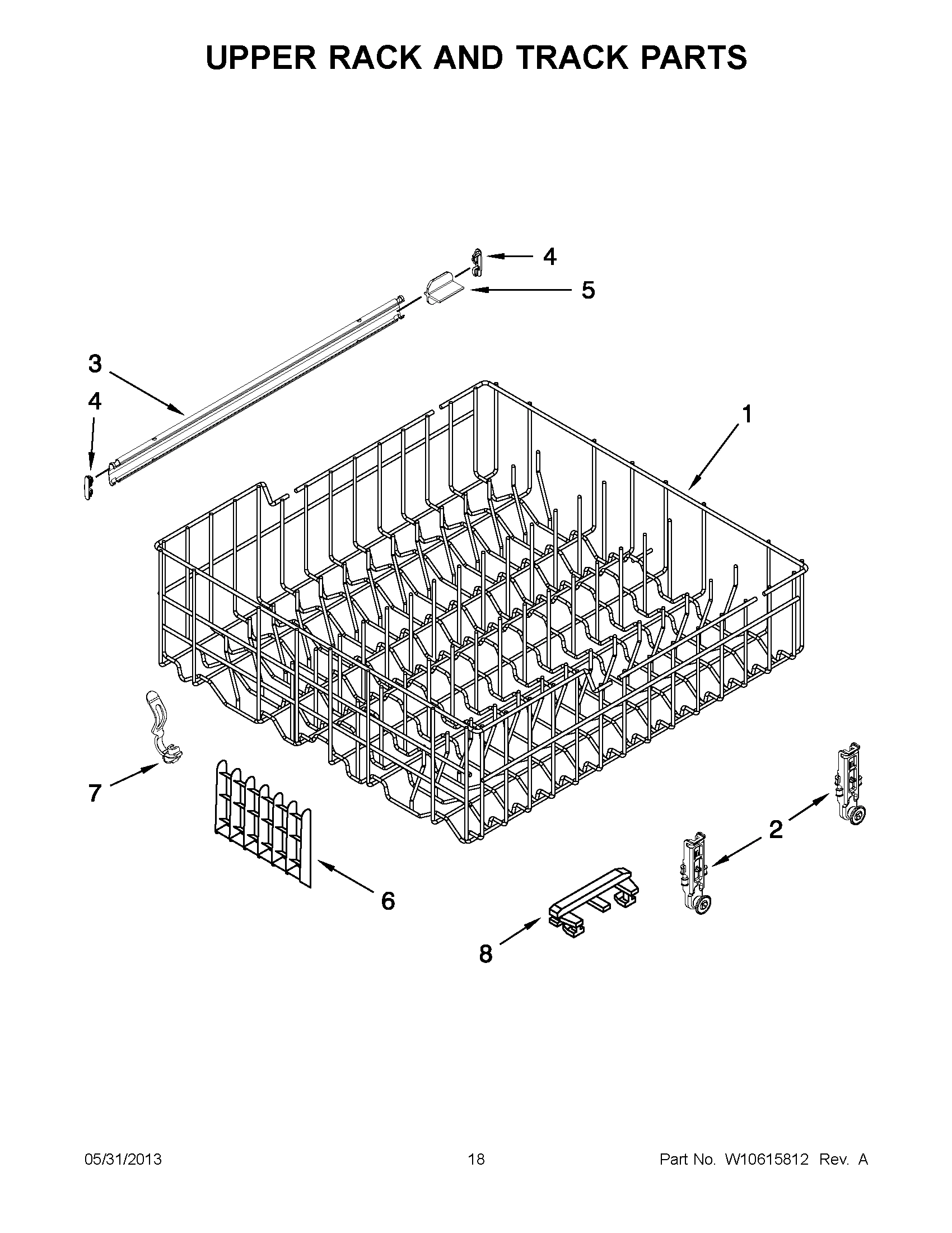 09 - UPPER RACK AND TRACK PARTS