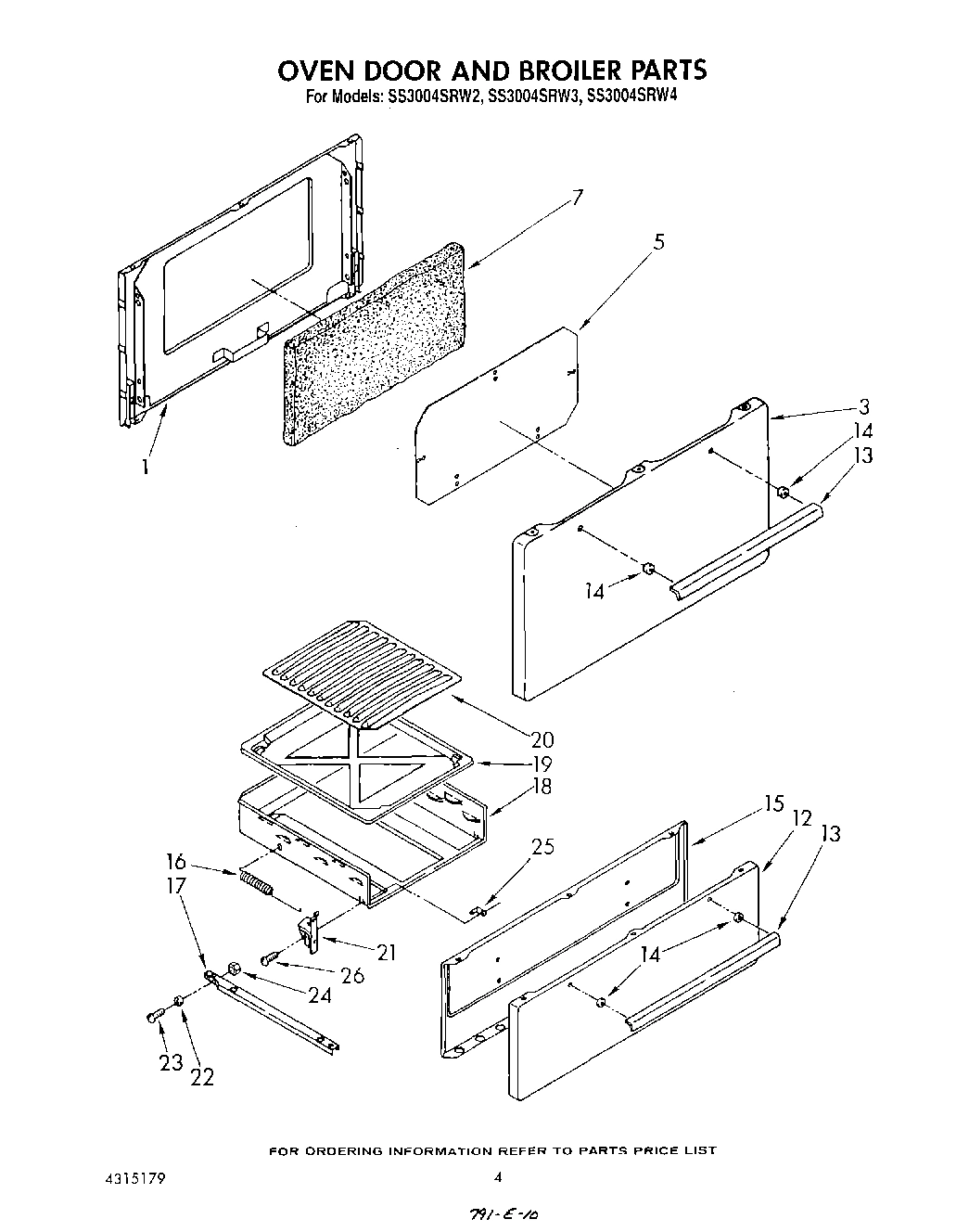 03 - OVEN DOOR AND BROILER