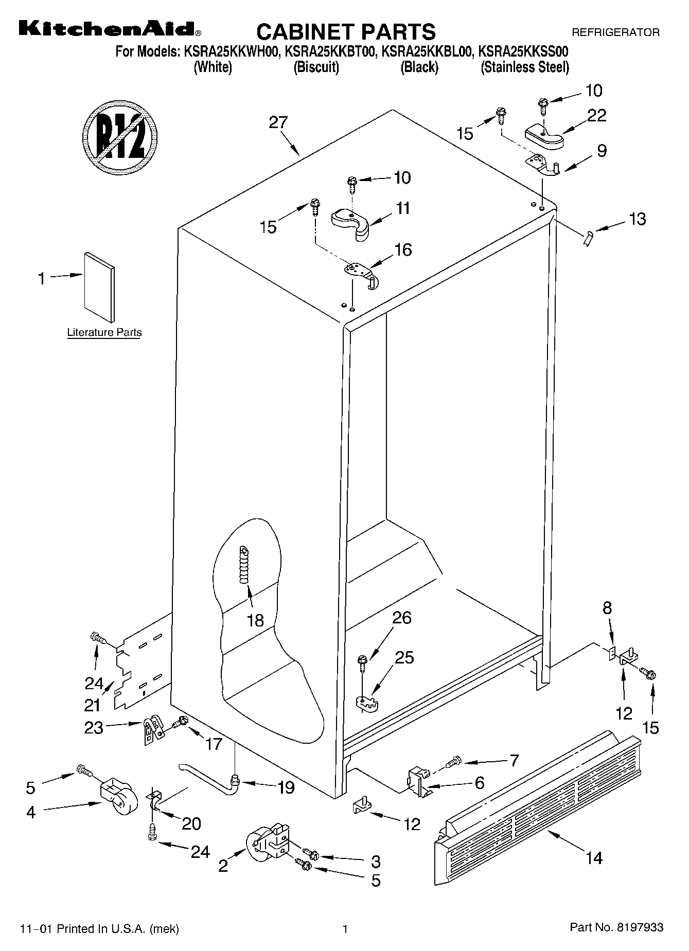 01 - CABINET, LITERATURE