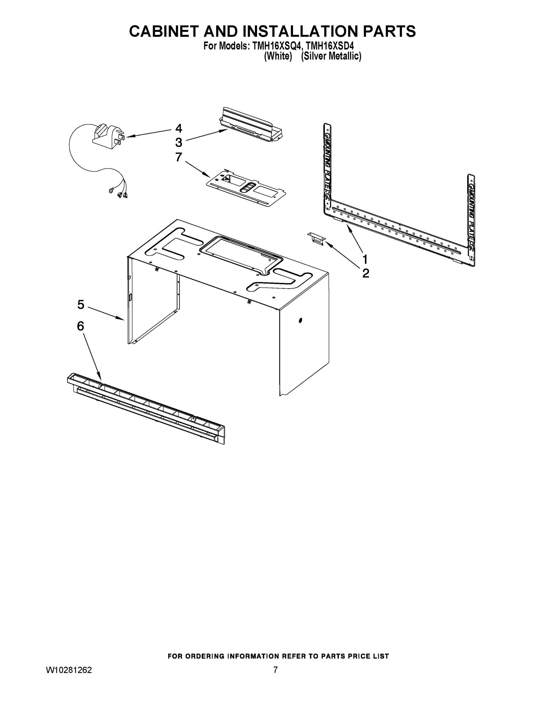 06 - CABINET AND INSTALLATION PARTS