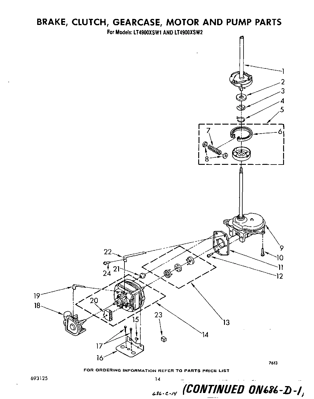 11 - BRAKE, CLUTCH, GEARCASE, MOTOR AND PUMP