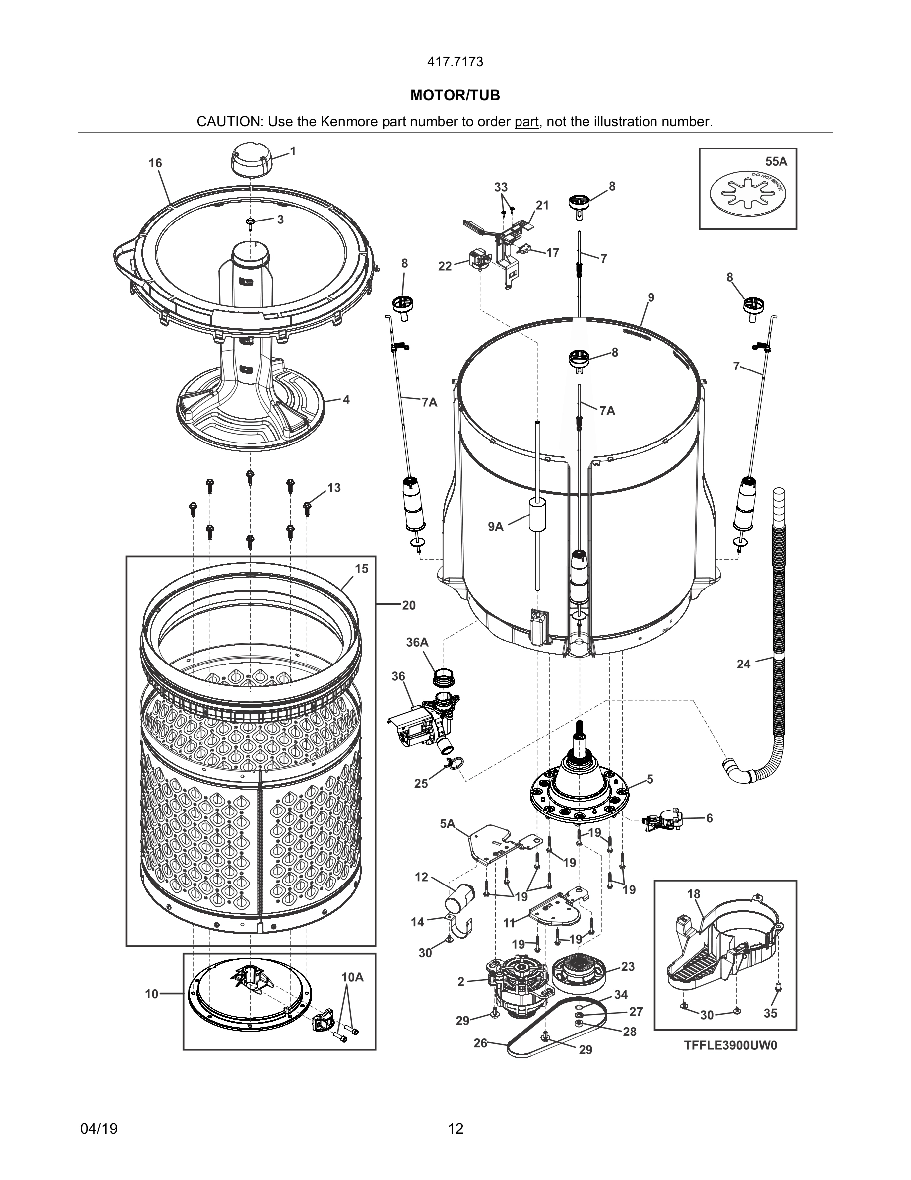 13 - MOTOR/TUB