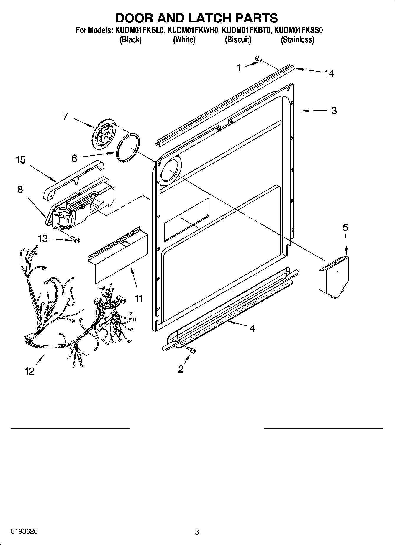 03 - DOOR AND LATCH PARTS