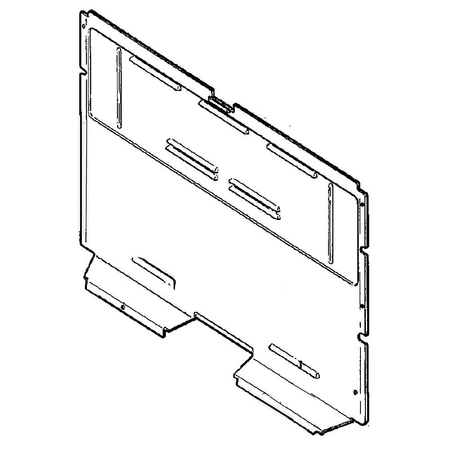 WB34K10066 GE Range Back Cover