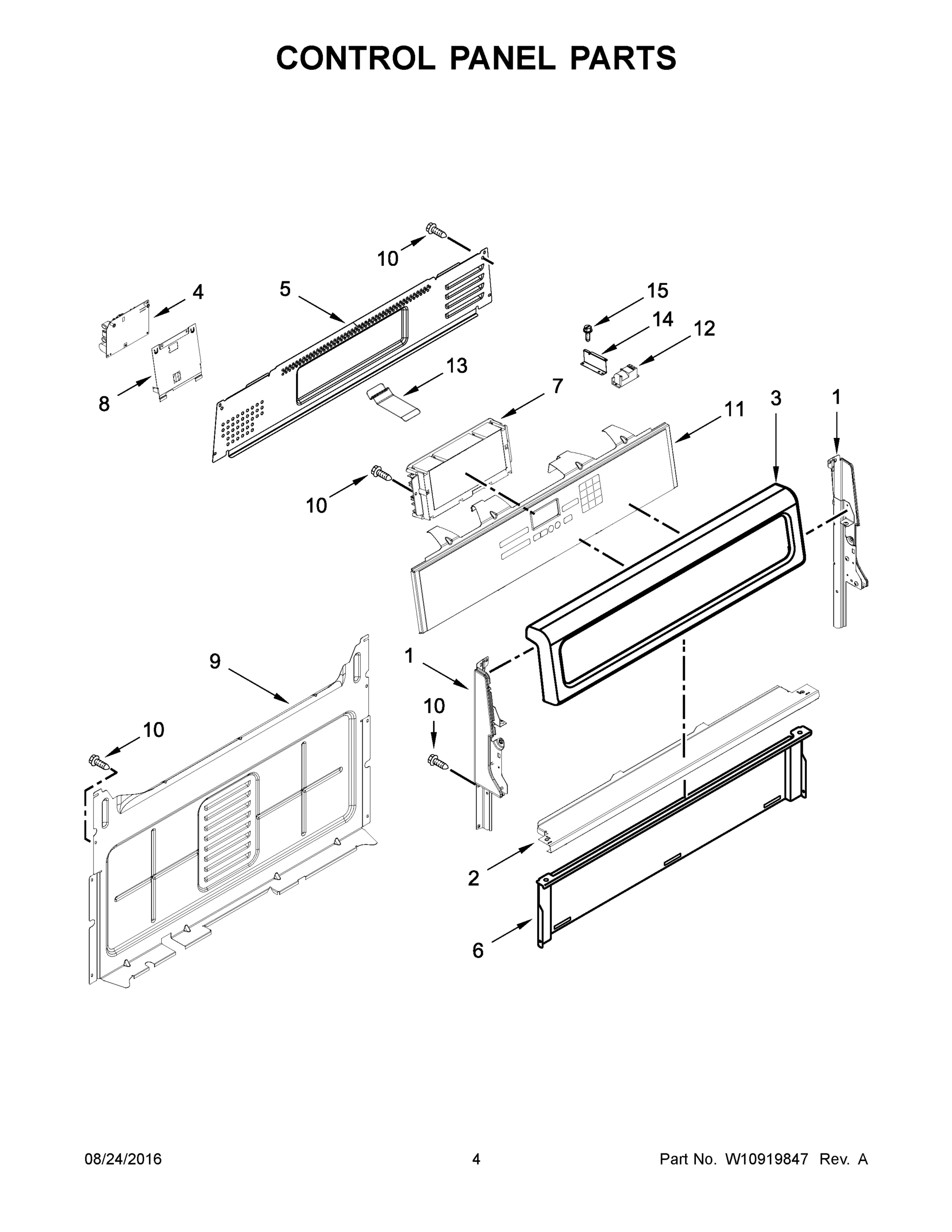 03 - CONTROL PANEL PARTS