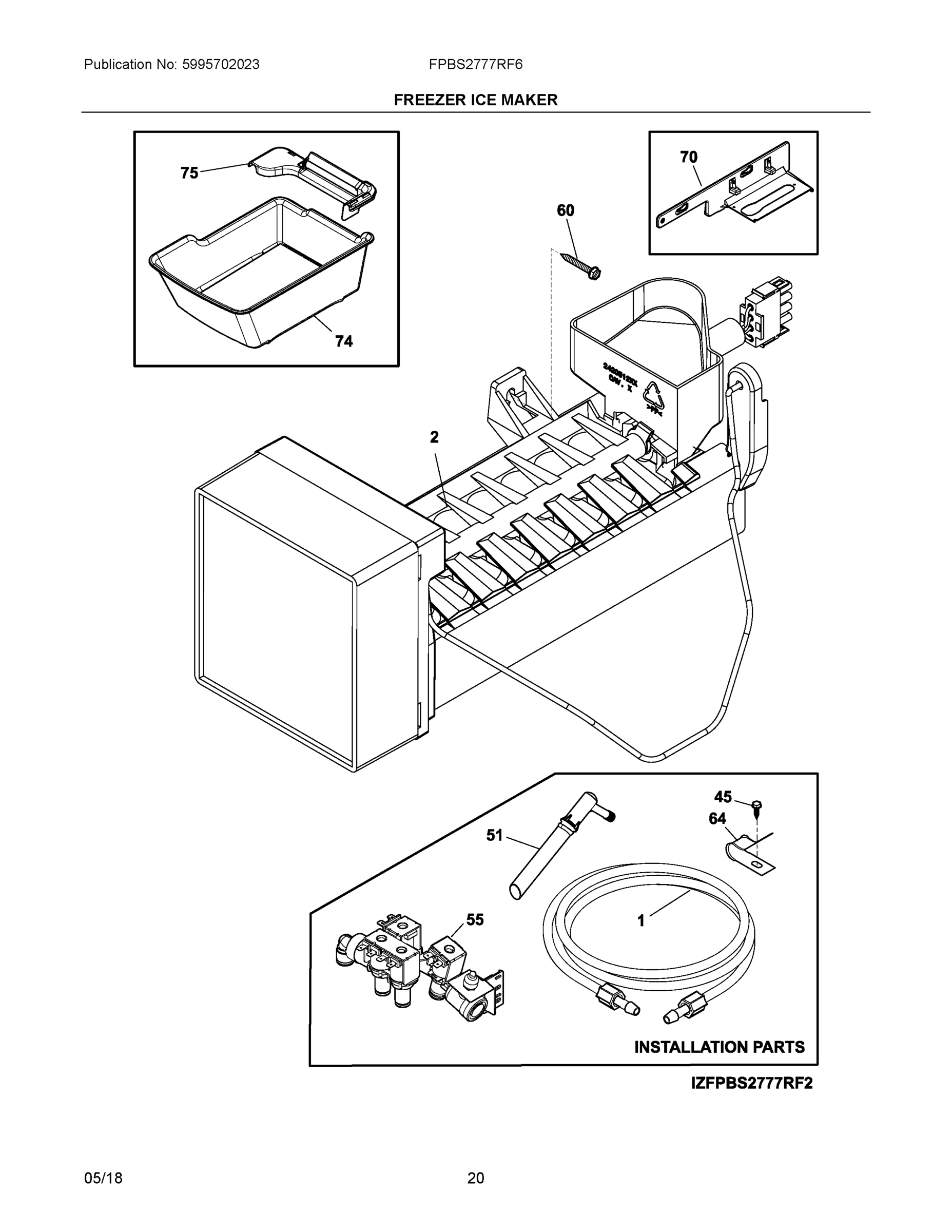 10 - FREEZER ICE MAKER
