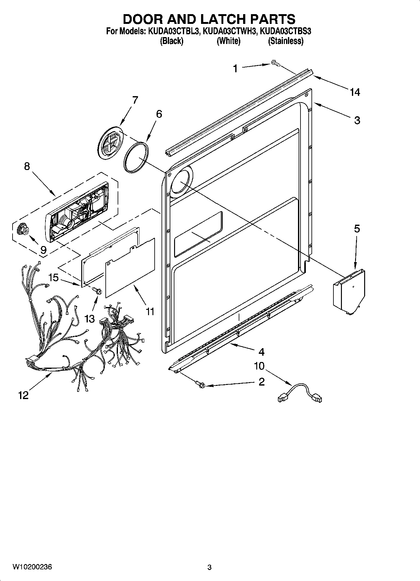 03 - DOOR AND LATCH PARTS