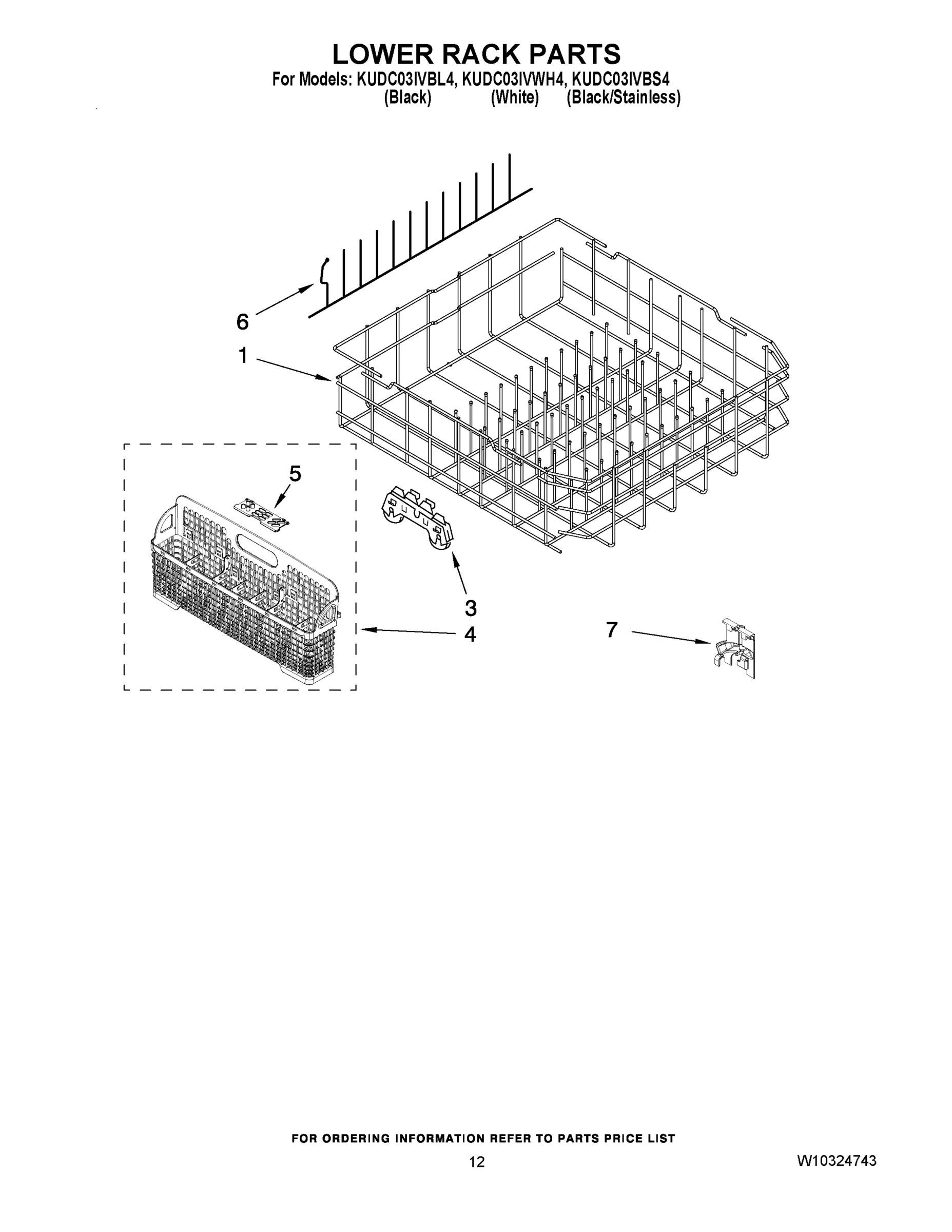 10 - LOWER RACK PARTS