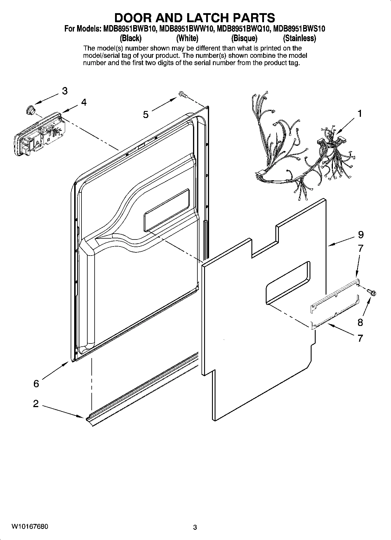03 - DOOR AND LATCH PARTS
