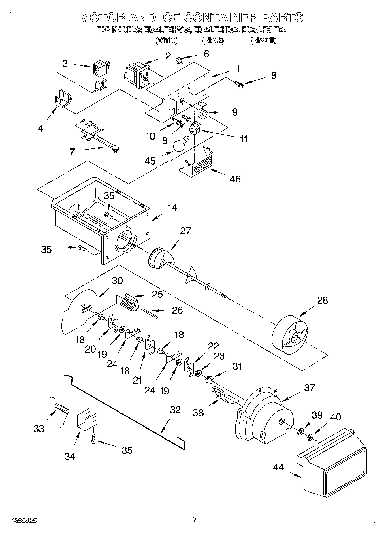 05 - MOTOR AND ICE CONTAINER