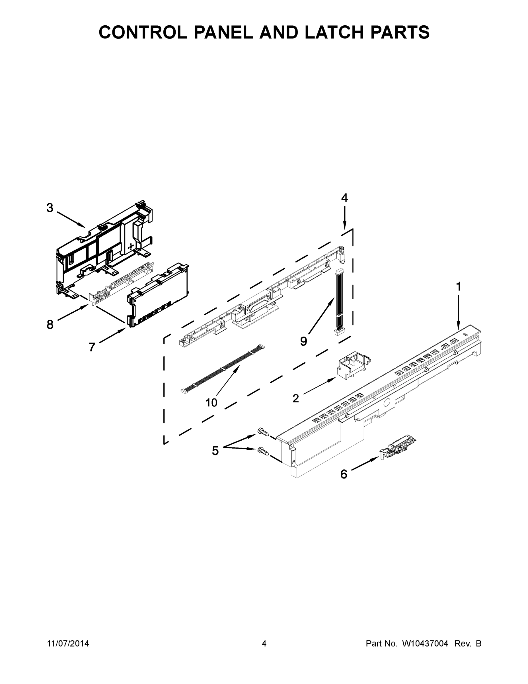 03 - CONTROL PANEL AND LATCH PARTS