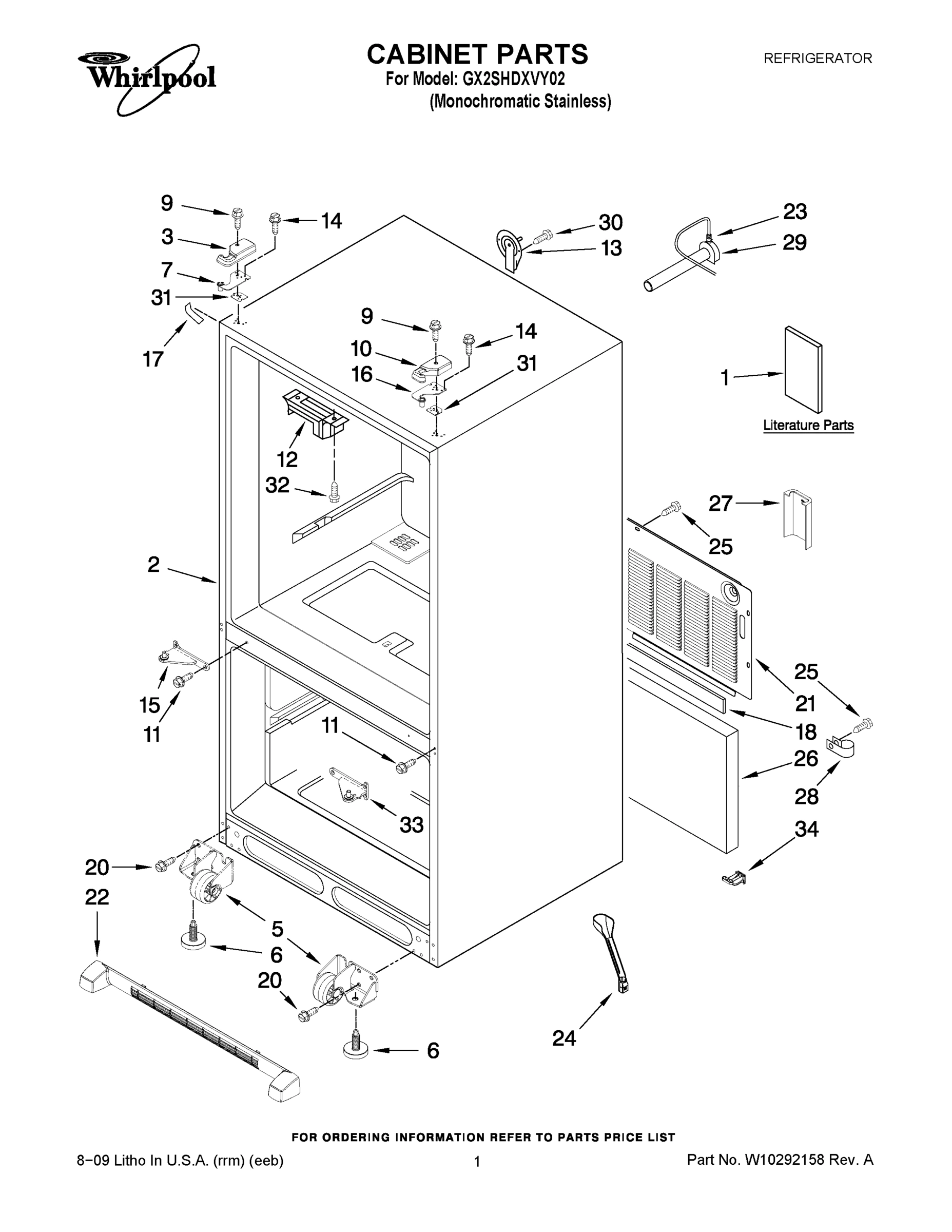 01 - CABINET PARTS