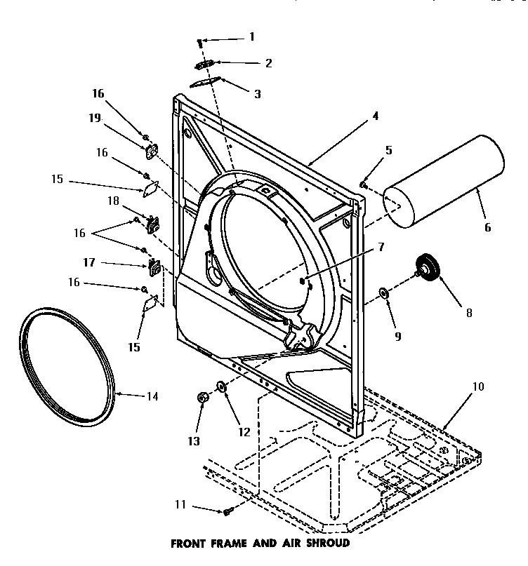 14 - FRONT FRAME & AIR SHROUD