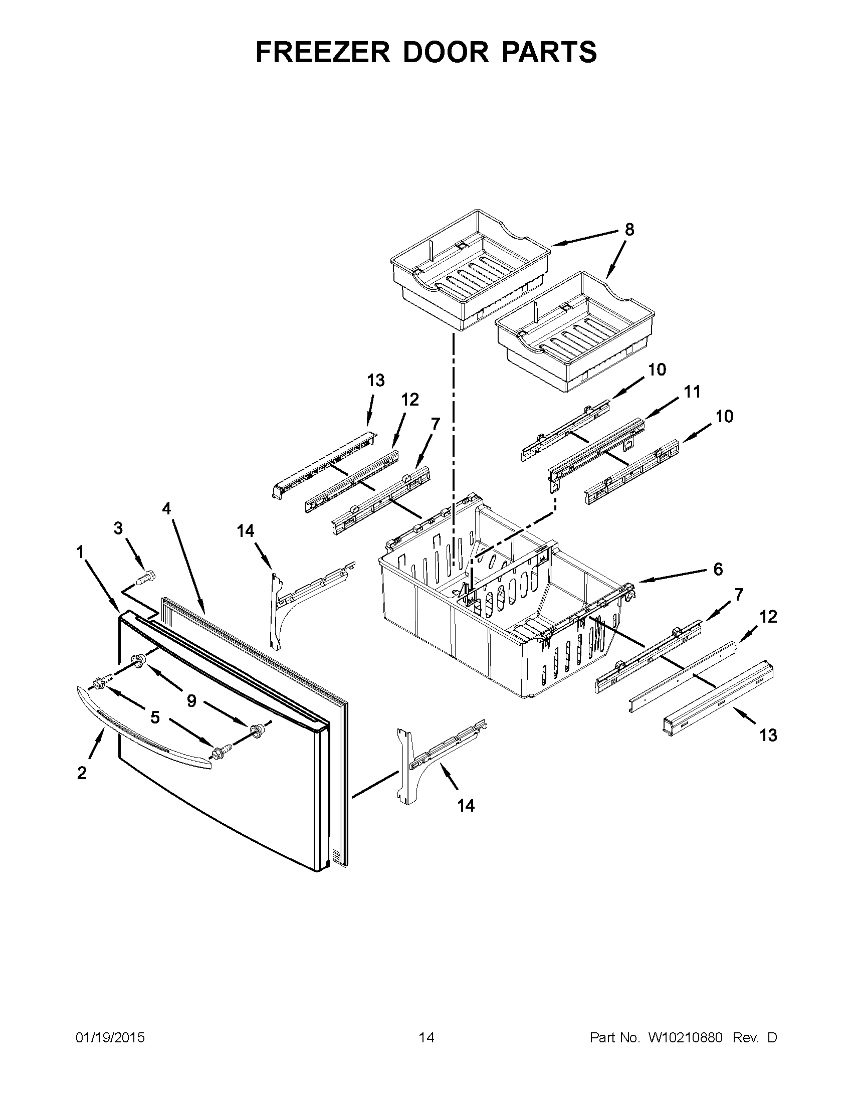 08 - FREEZER DOOR PARTS